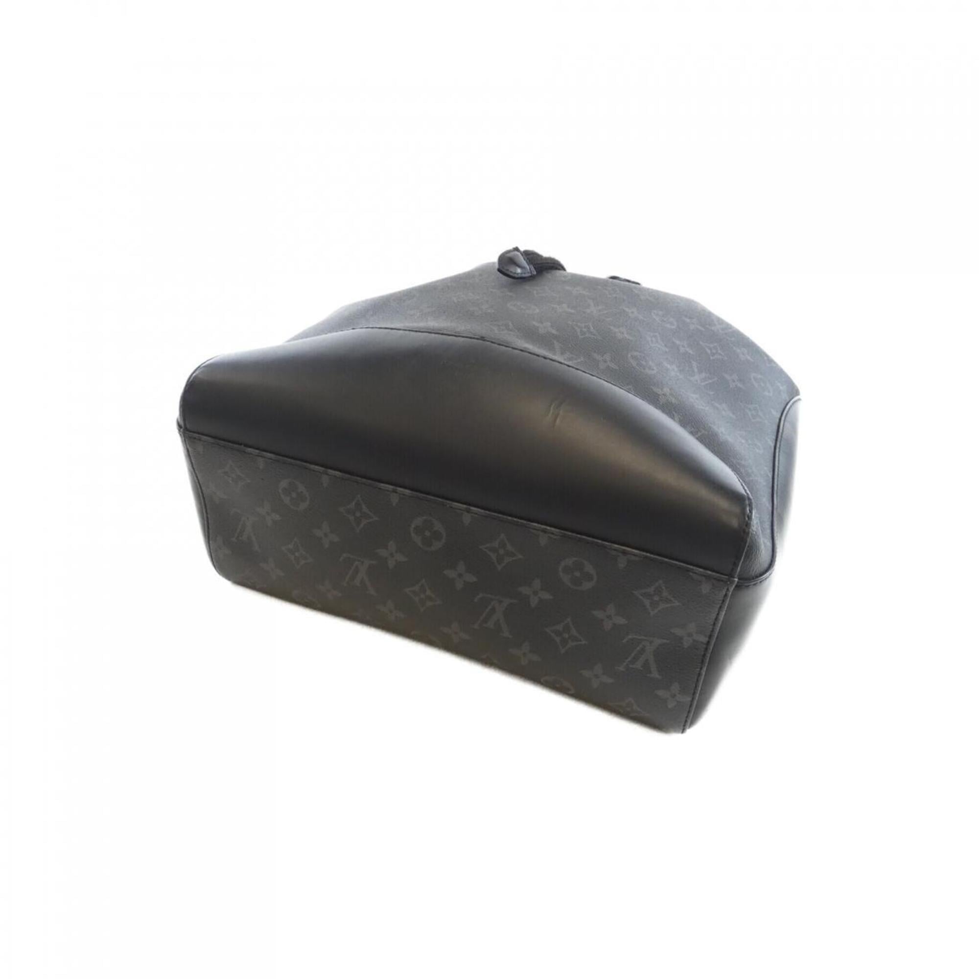 Louis Vuitton Black Coated Canvas Backpack (Pre-Owned)