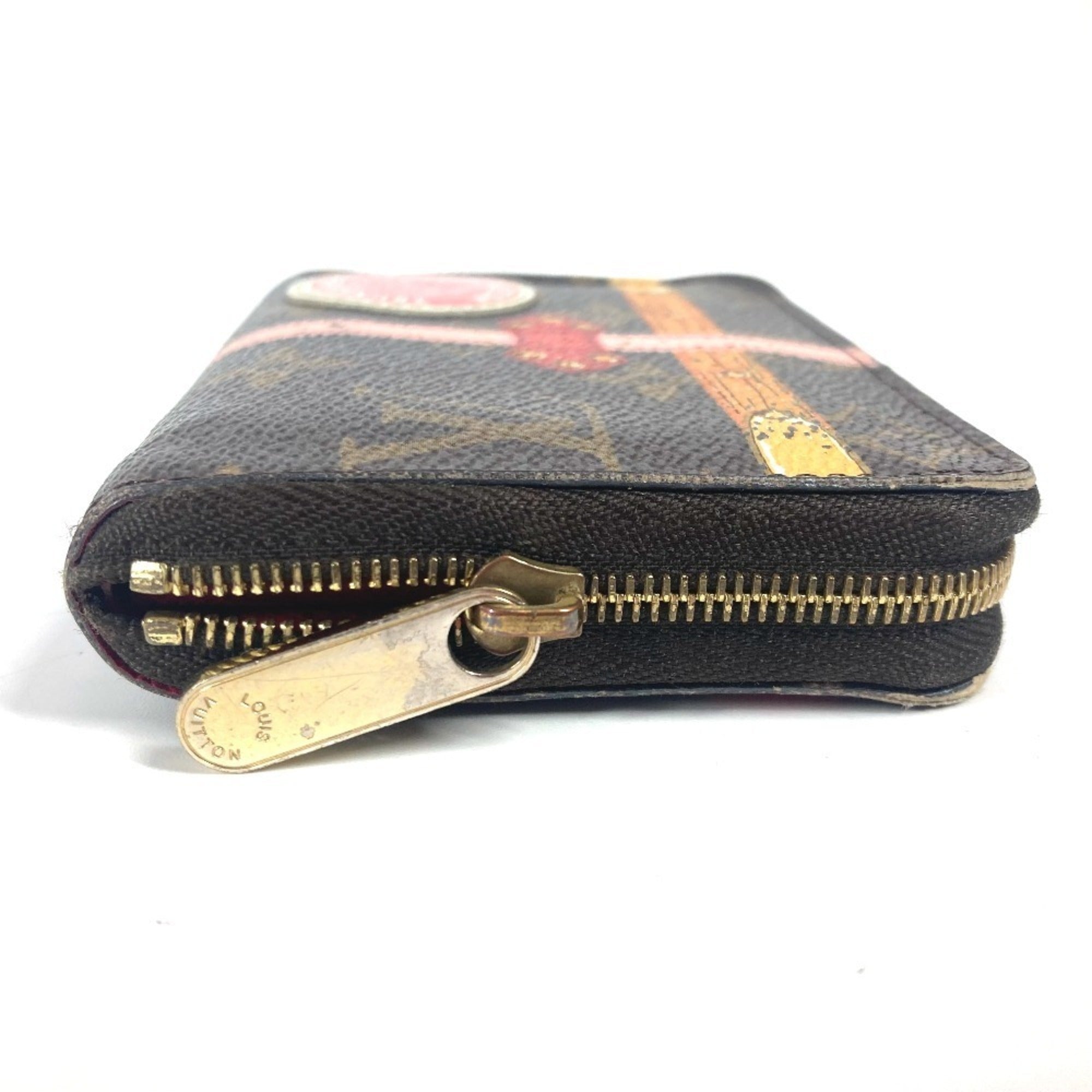 Louis Vuitton Monogram Brown Pink Monogram Coin Purse/Coin Case (Pre-Owned)