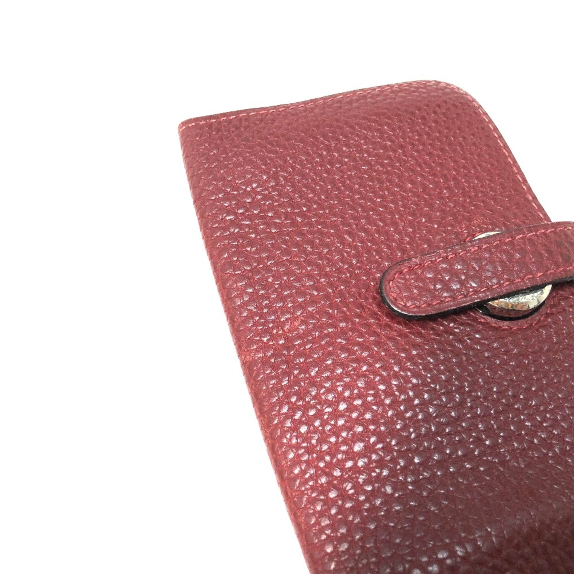 Hermes Red Leather Coin Purse/Coin Case (Pre-Owned)