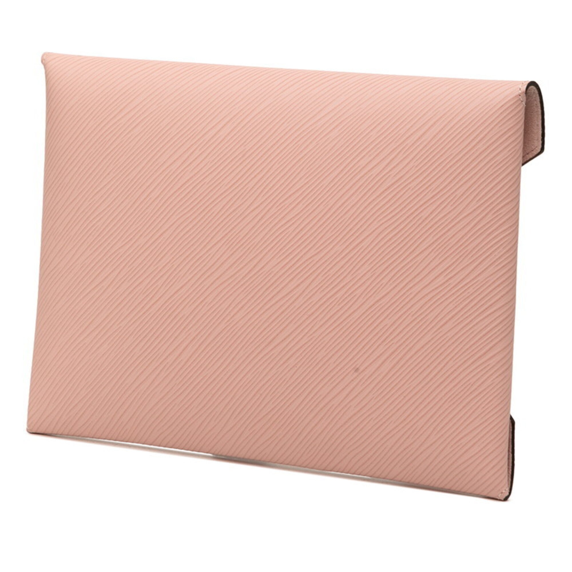 Louis Vuitton Bordeaux Pink Red Color Leather Clutch Bag Handbag Pochette Pouch (Pre-Owned)
