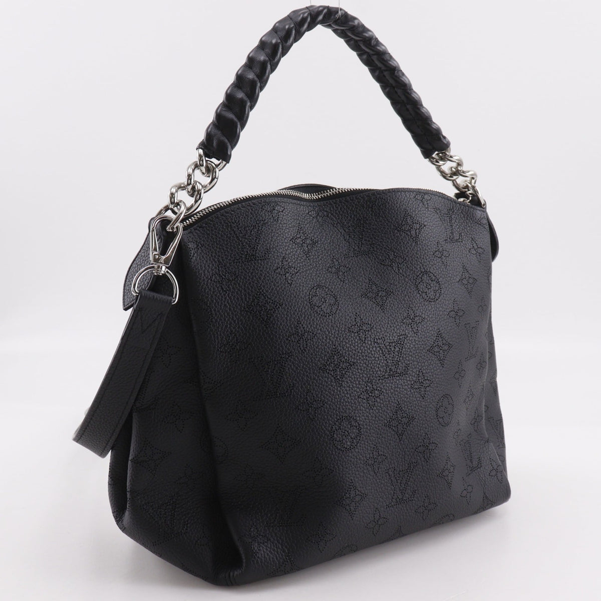 Louis Vuitton Mahina Black Noir Mahina Leather Shoulder Bag (Pre-Owned)