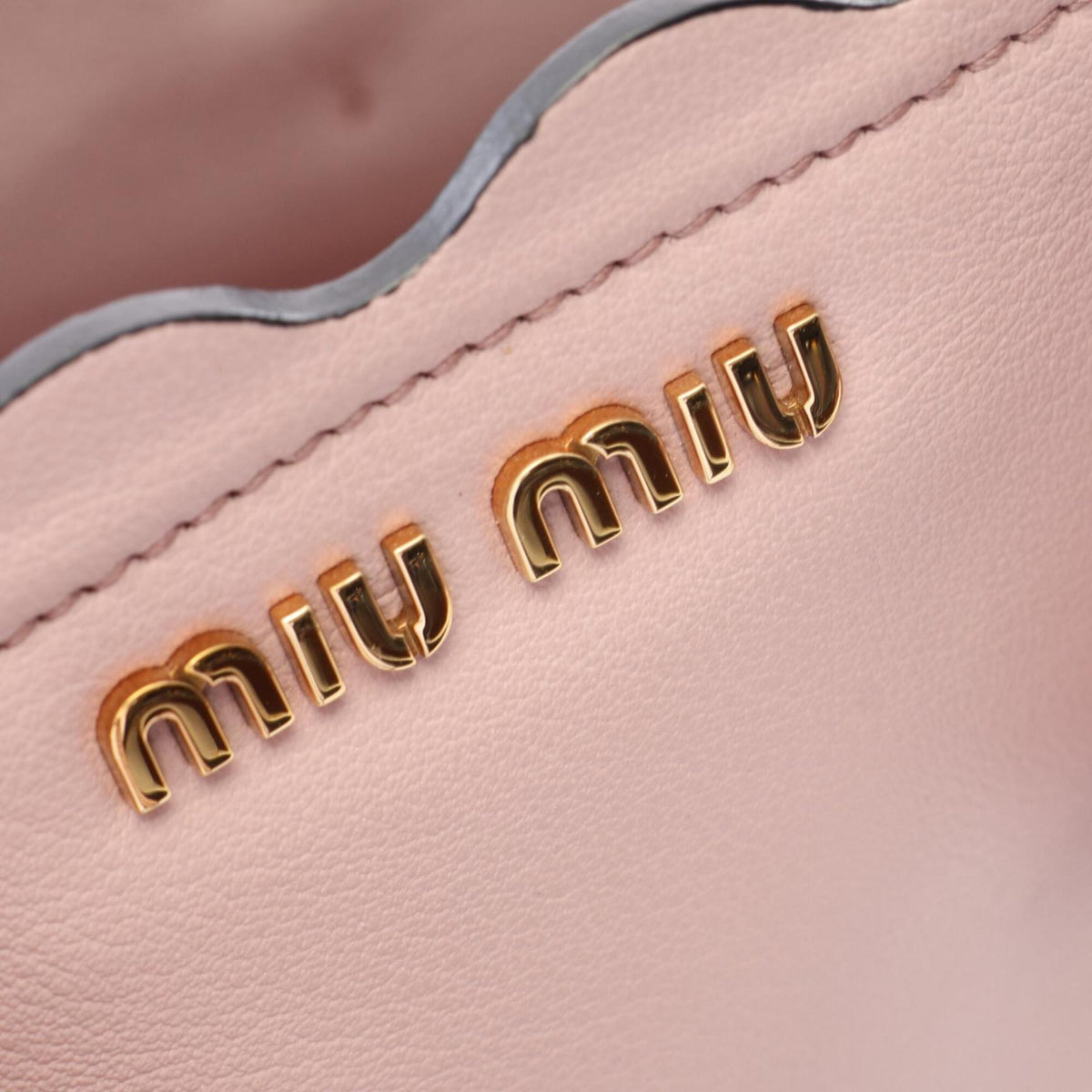 Miu Miu Pink Leather Handbag Pouch Tote Bag (Pre-Owned)