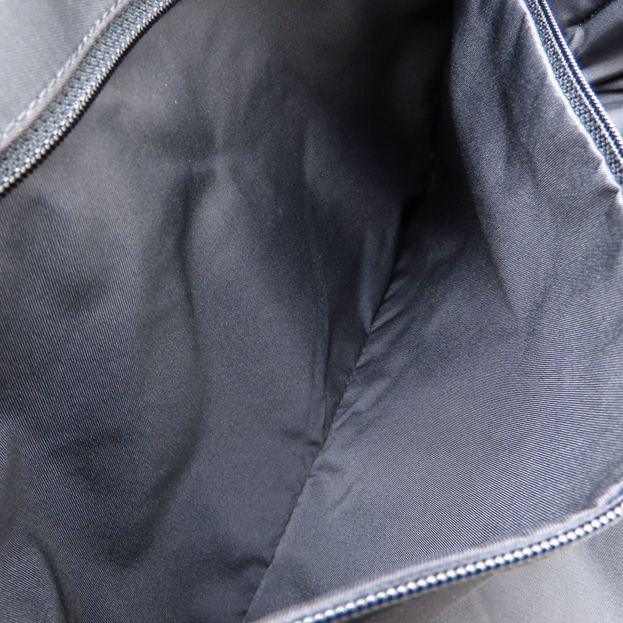 Chanel Black Nylon Leather Tote Bag (Pre-Owned)