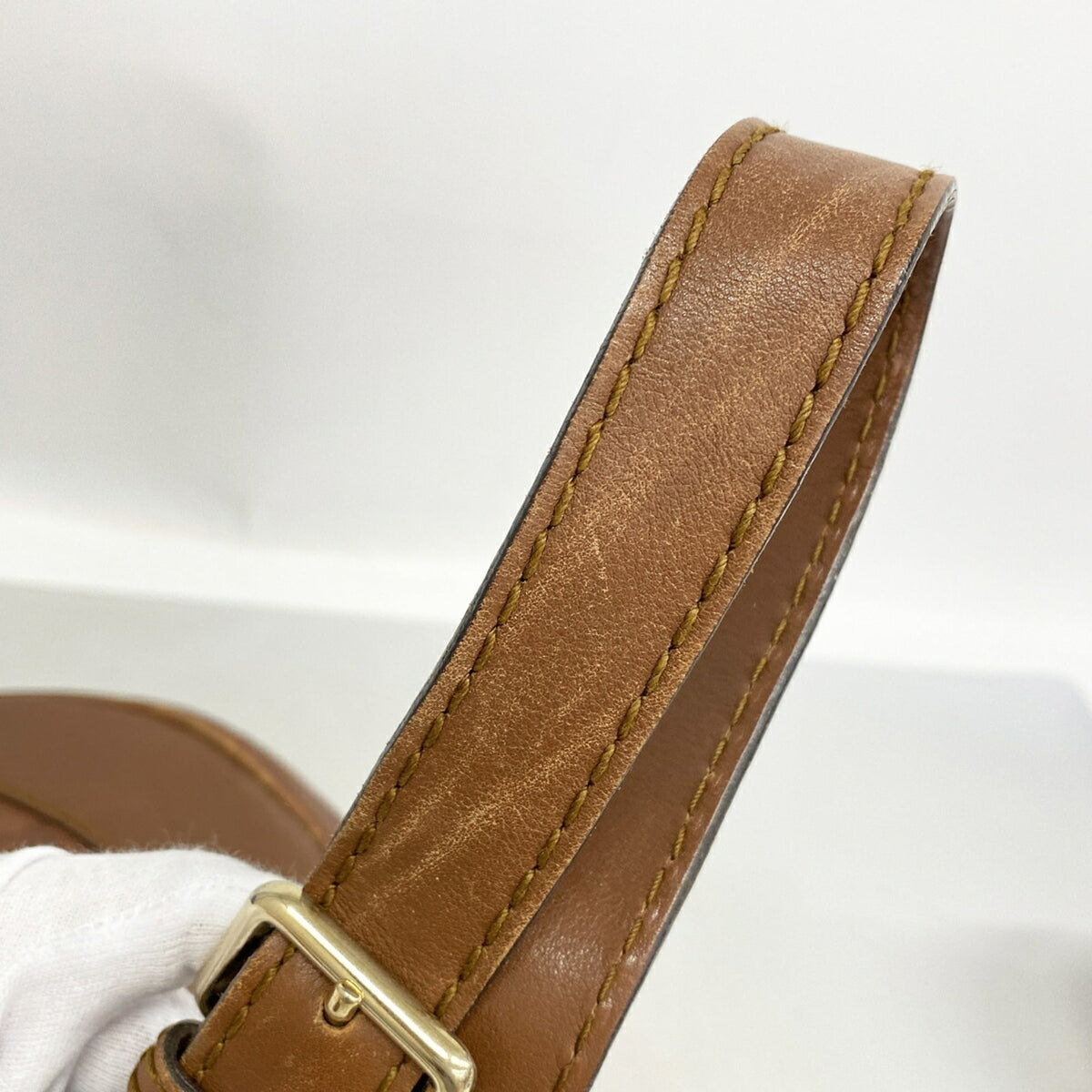 Gucci Brown Leather Shoulder Bag (Pre-Owned)