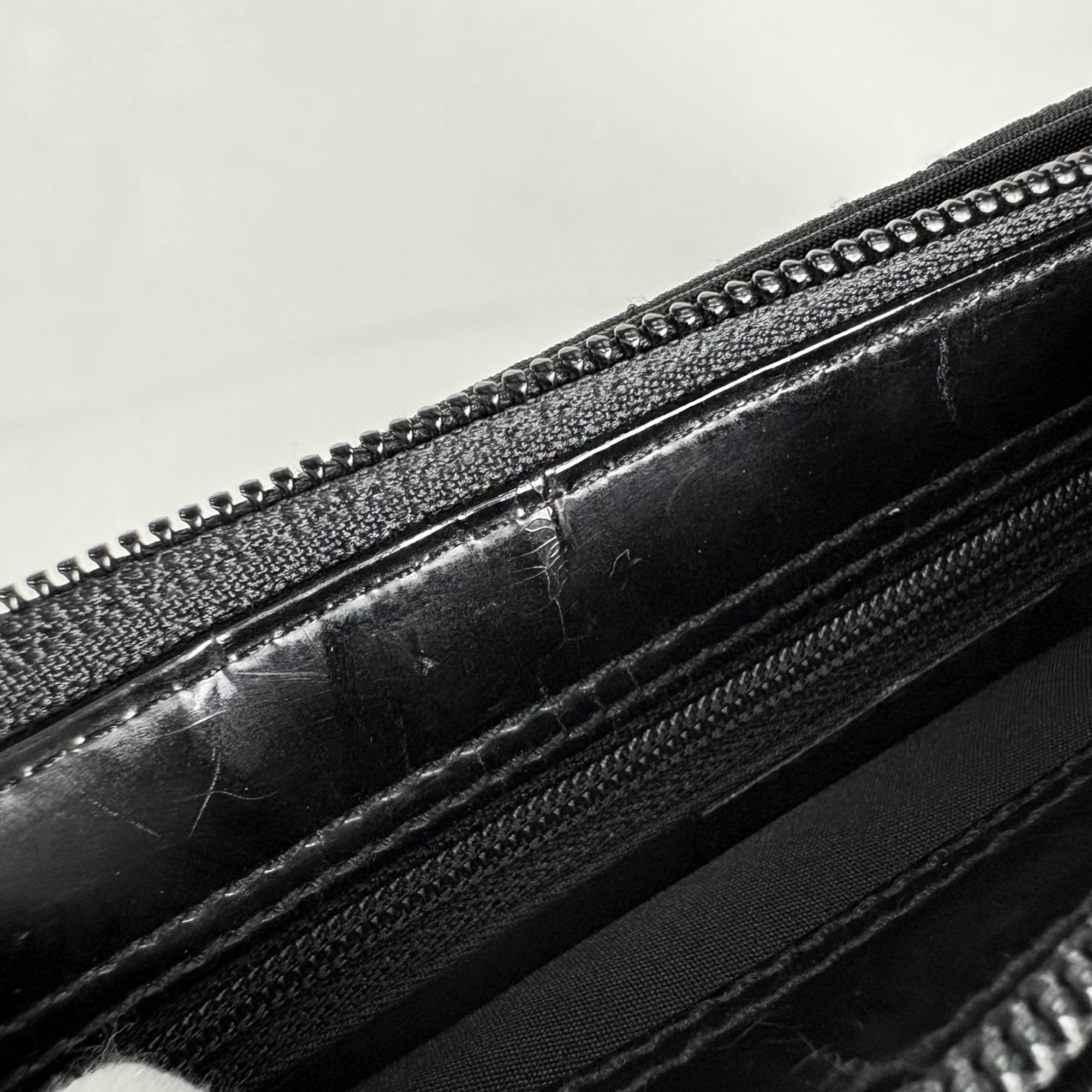 Christian Dior Black Nylon Leather Handbag Shoulder Bag (Pre-Owned)