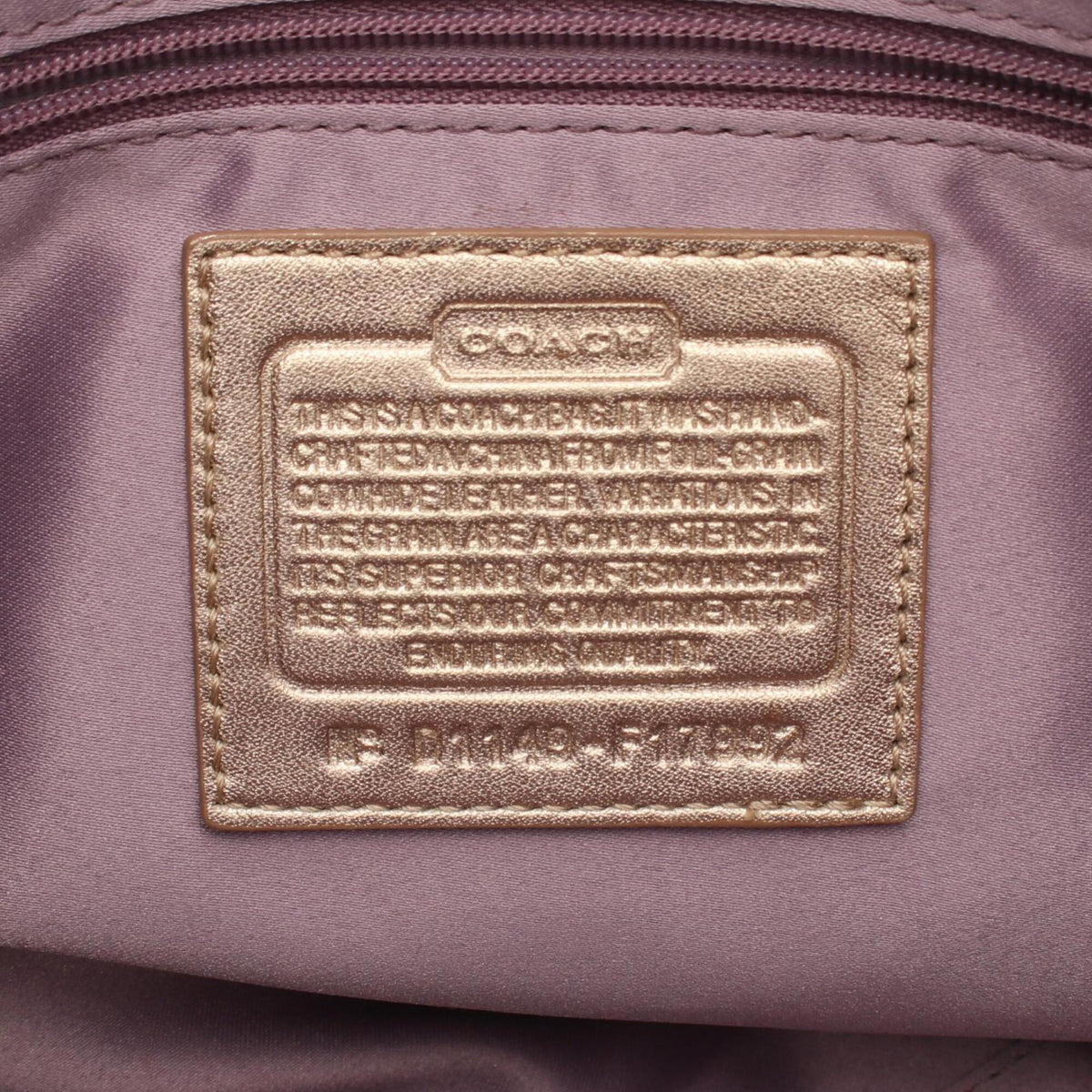 Coach Gold Leather Handbag (Pre-Owned)