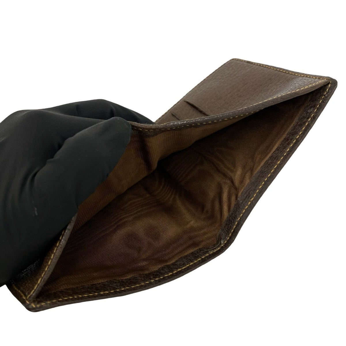 Gucci Brown Leather Pvc Wallet (Bi-Fold) (Pre-Owned)