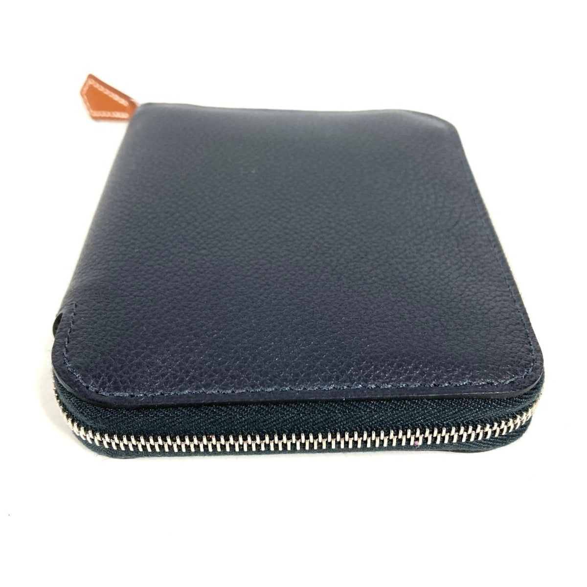 Hermes Navy Leather Coin Purse/Coin Case (Pre-Owned)