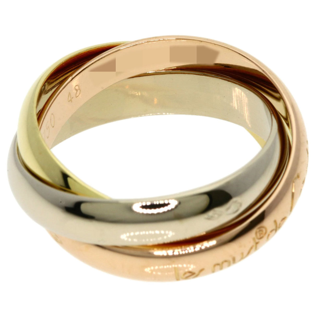 Cartier Pink Gold White Gold Yellow Gold Yellow Gold (18K) Pink Gold (18K) White Gold (18K) Band Ring (Pre-Owned)