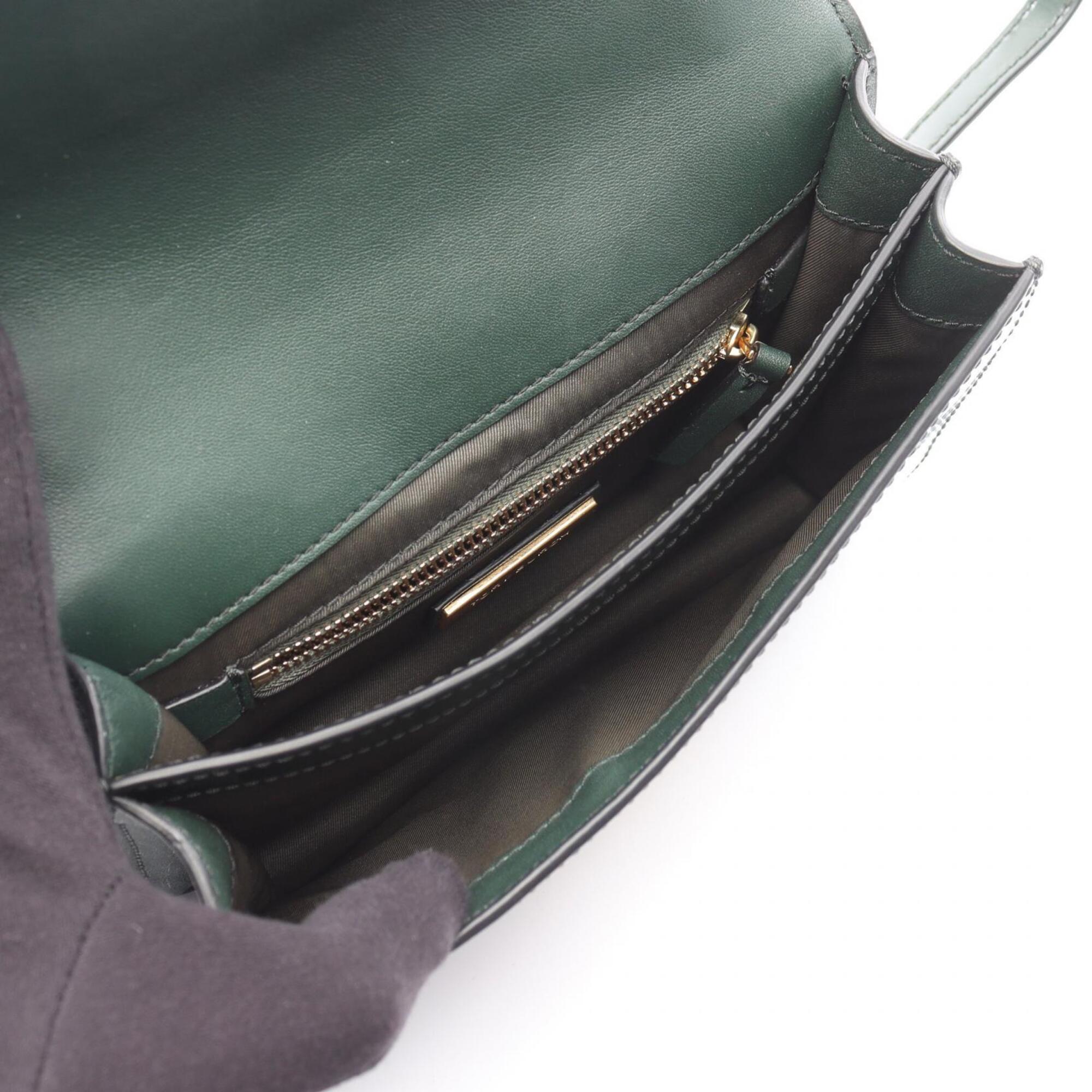 Tory Burch Green Leather Handbag (Pre-Owned)