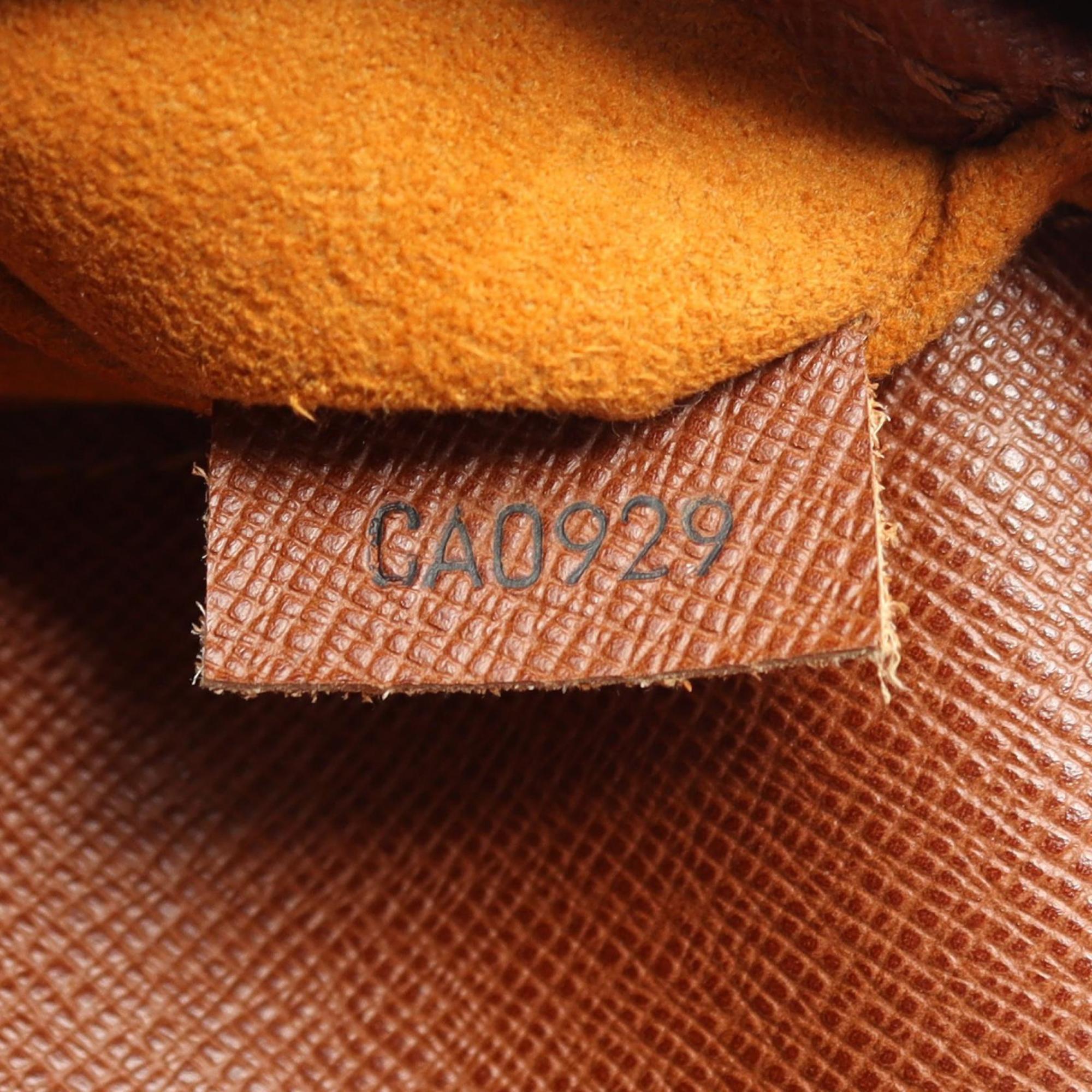 Louis Vuitton Brown Monogram Coated Canvas Leather Handbag Shoulder Bag (Pre-Owned)