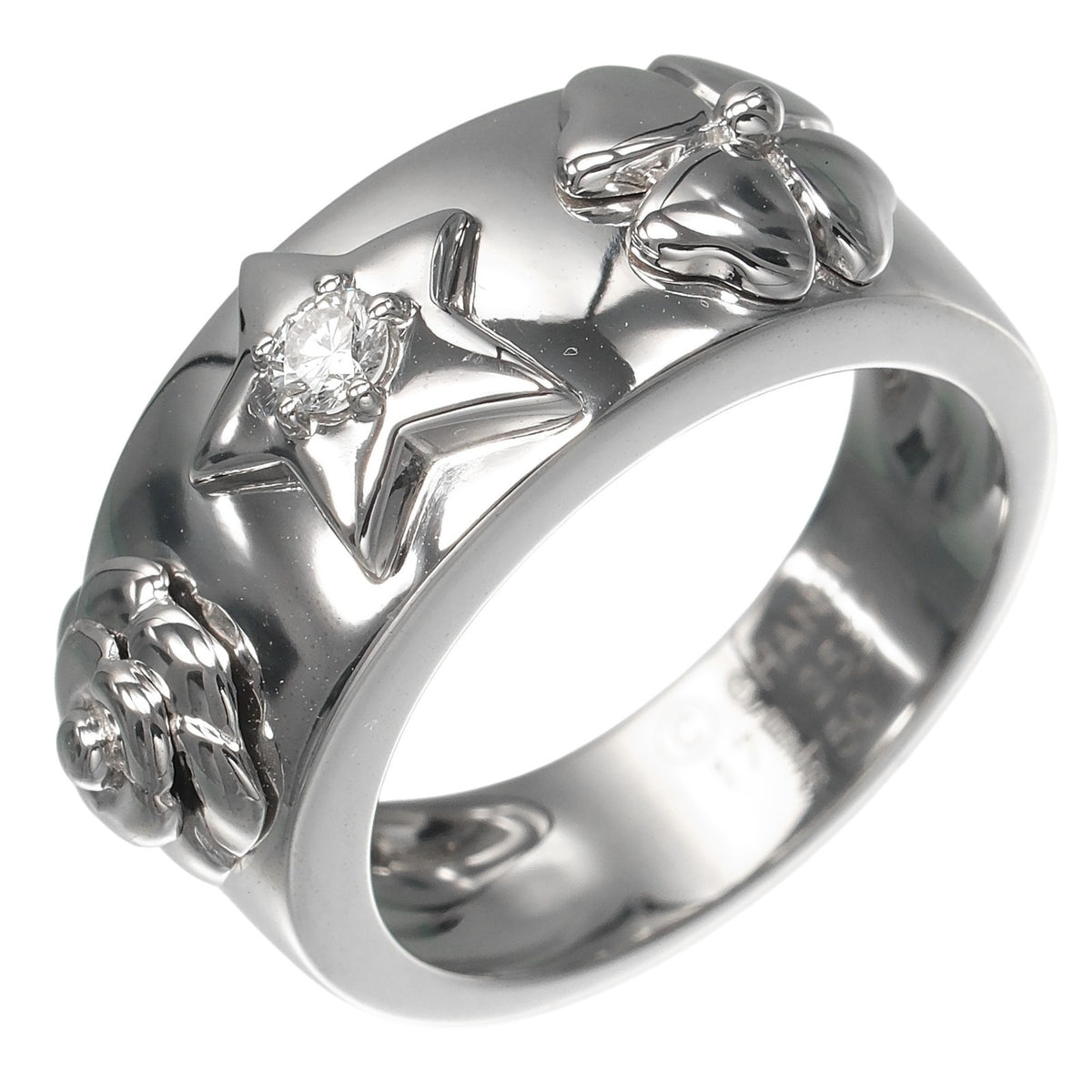 Chanel White Gold (18K) Band Ring (Pre-Owned)