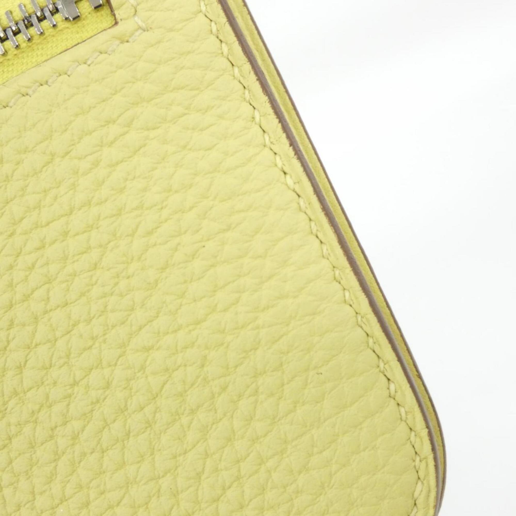 Hermes Jaune Yellow Togo Leather Long Wallet (Bi-Fold) (Pre-Owned)
