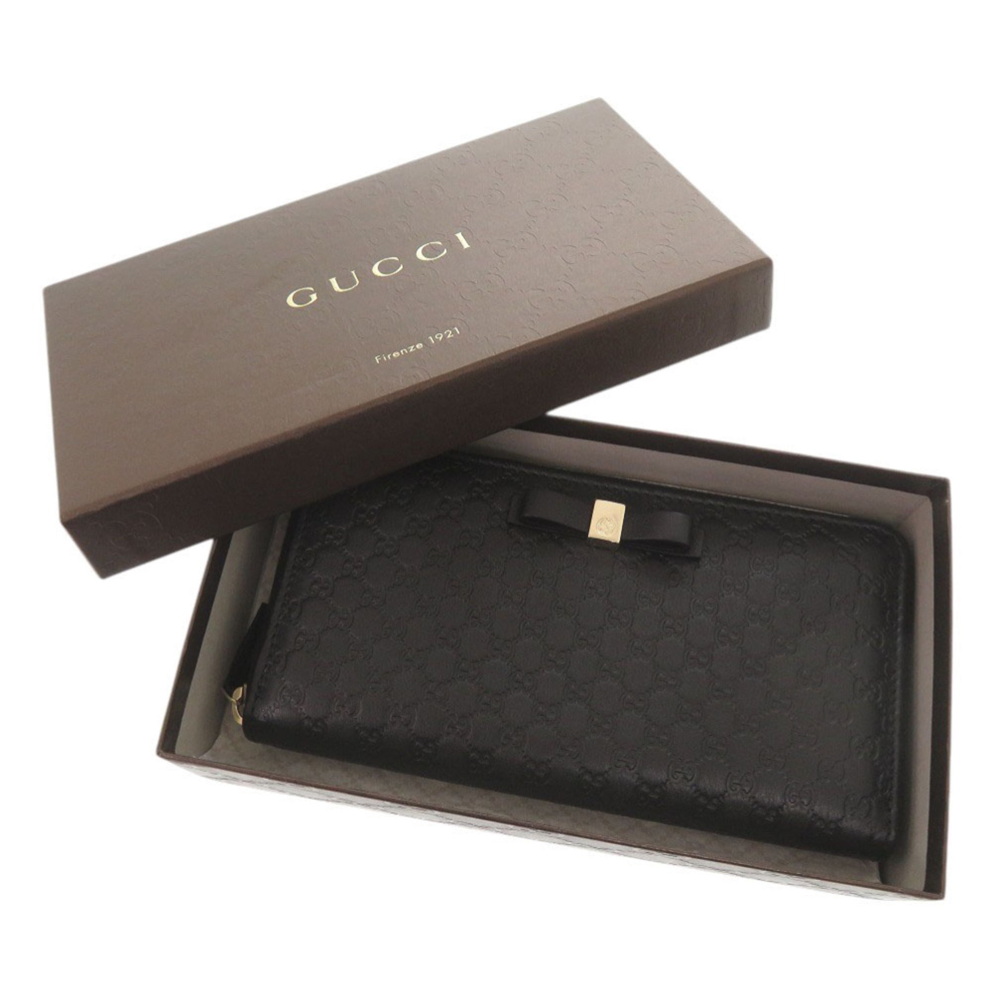 Gucci Black Leather Coin Purse/Coin Case (Pre-Owned)