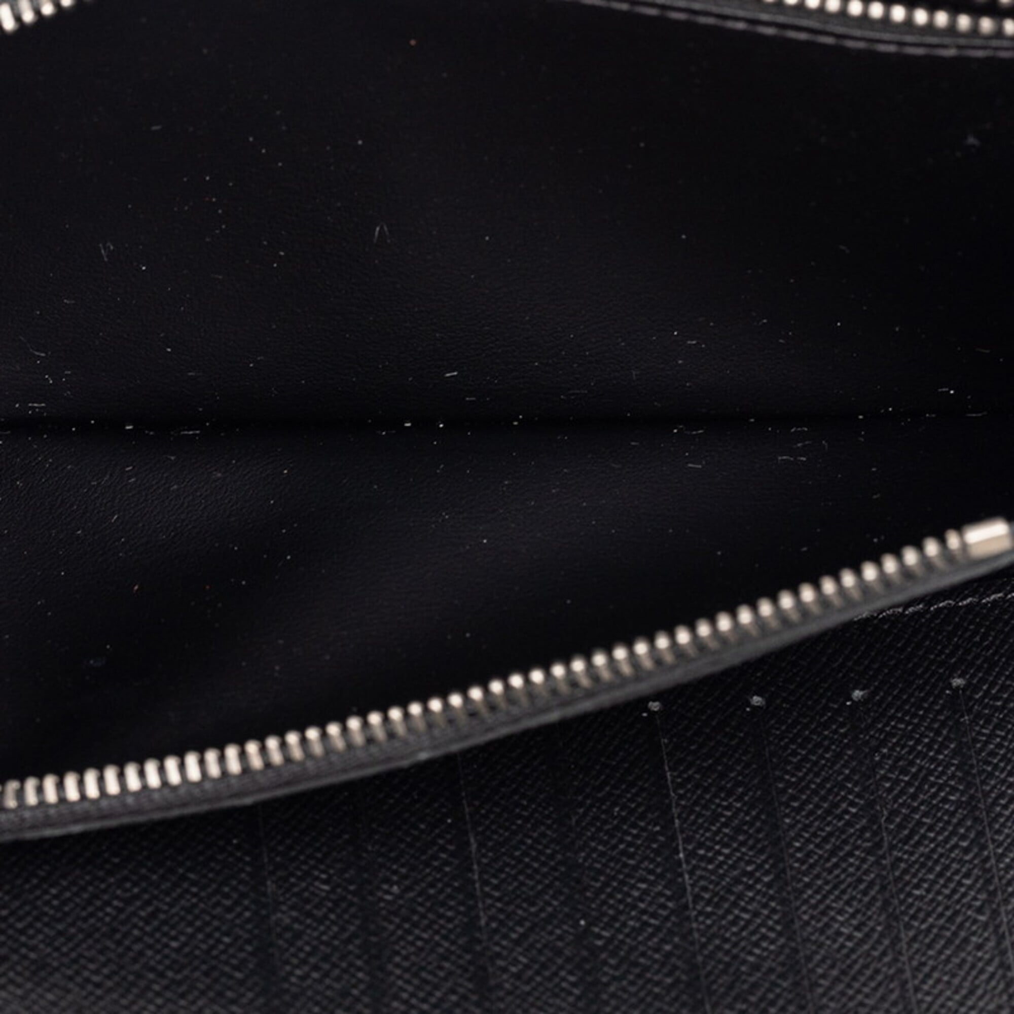 Louis Vuitton Black Gray Pvc Leather Long Wallet (Bi-Fold) (Pre-Owned)