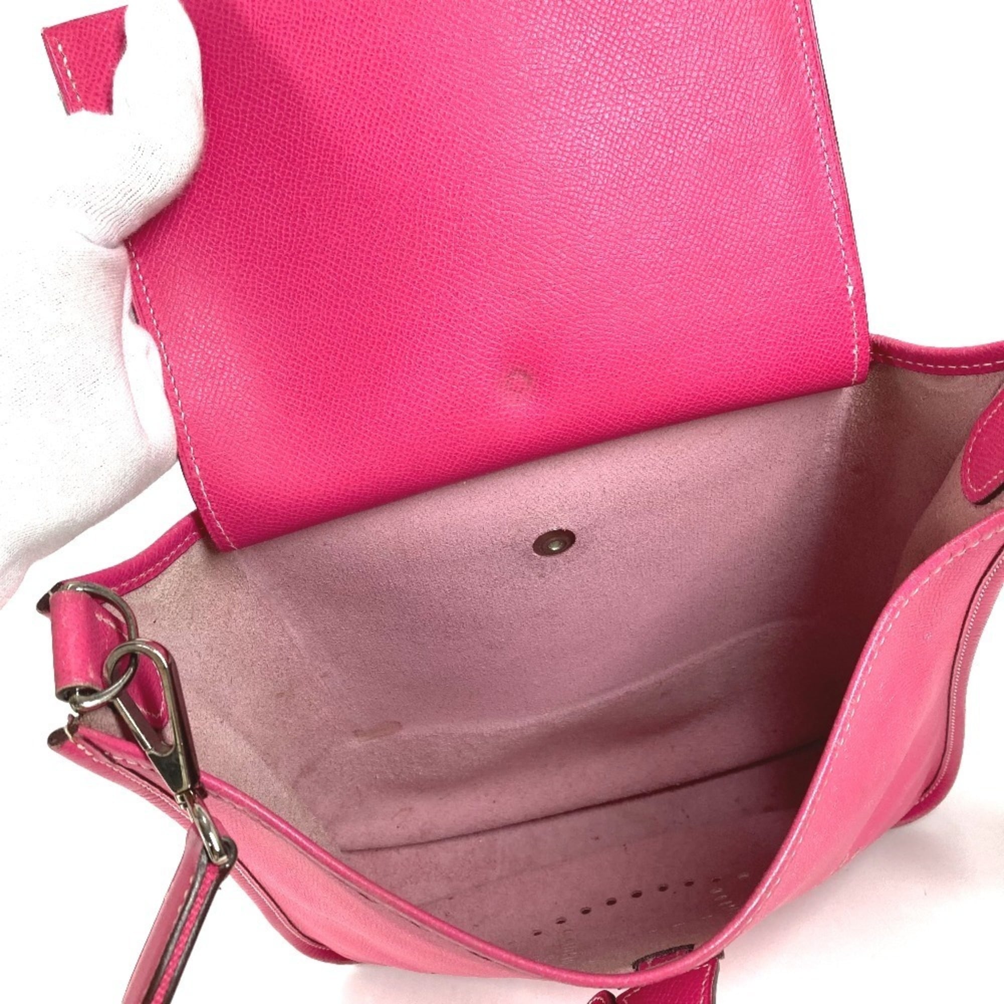 Hermes Pink Rose Tyrien Epsom Leather Shoulder Bag (Pre-Owned)
