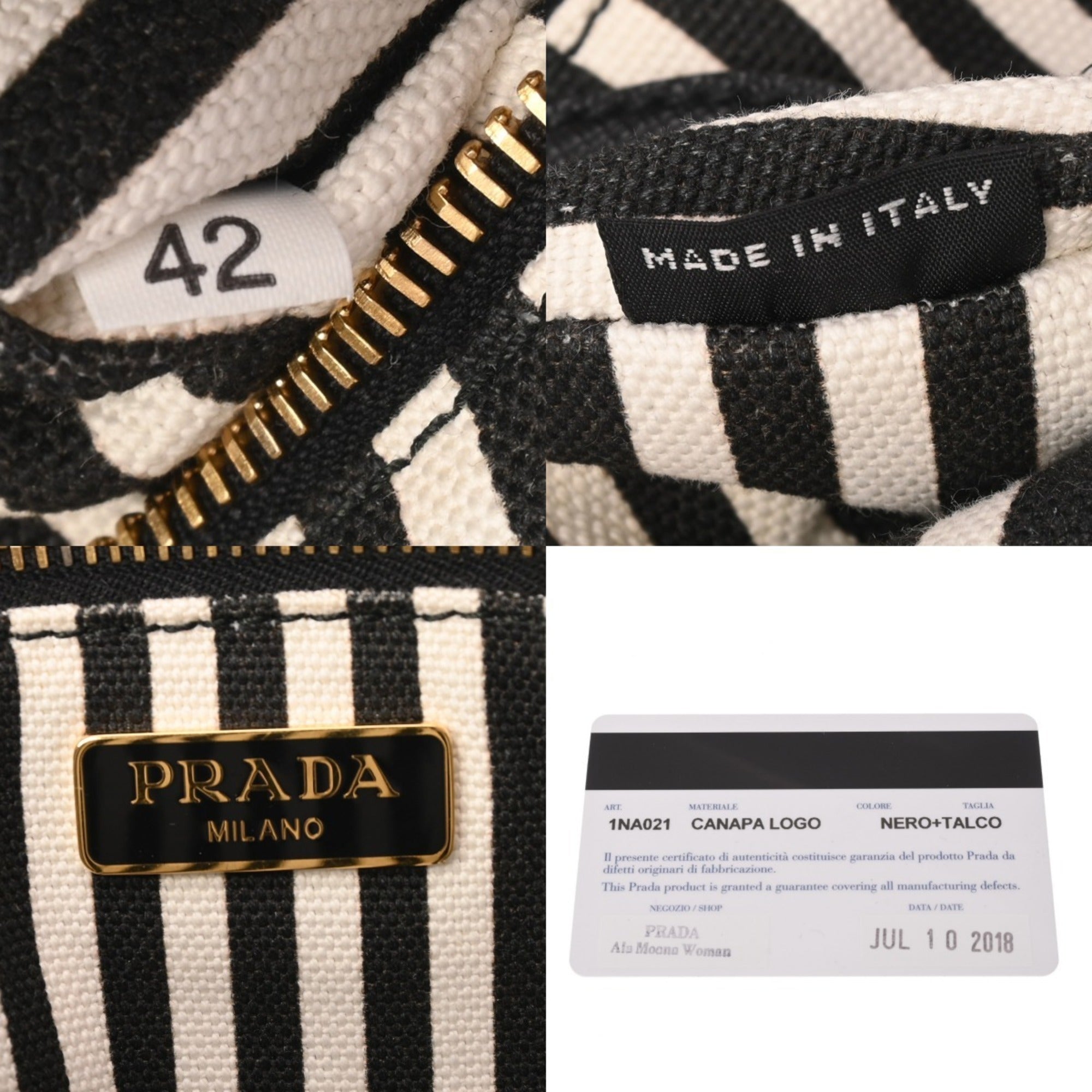 Prada Black Canvas Pouch (Pre-Owned)