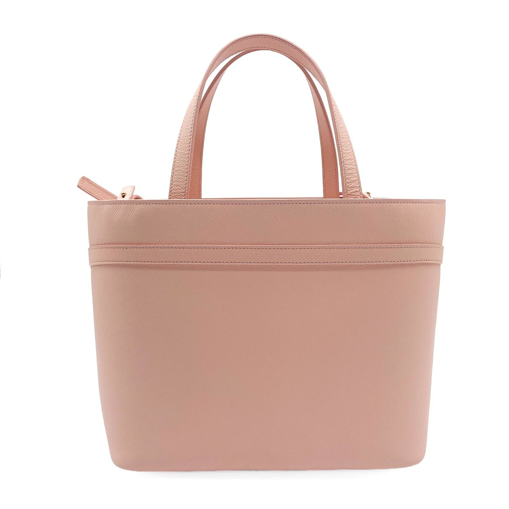 Salvatore Ferragamo Pink Leather Shoulder Bag Tote Bag (Pre-Owned)