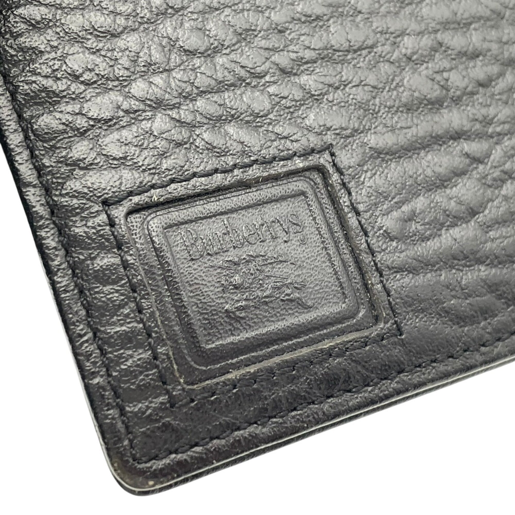 Burberry Black Leather Wallet (Bi-Fold) (Pre-Owned)