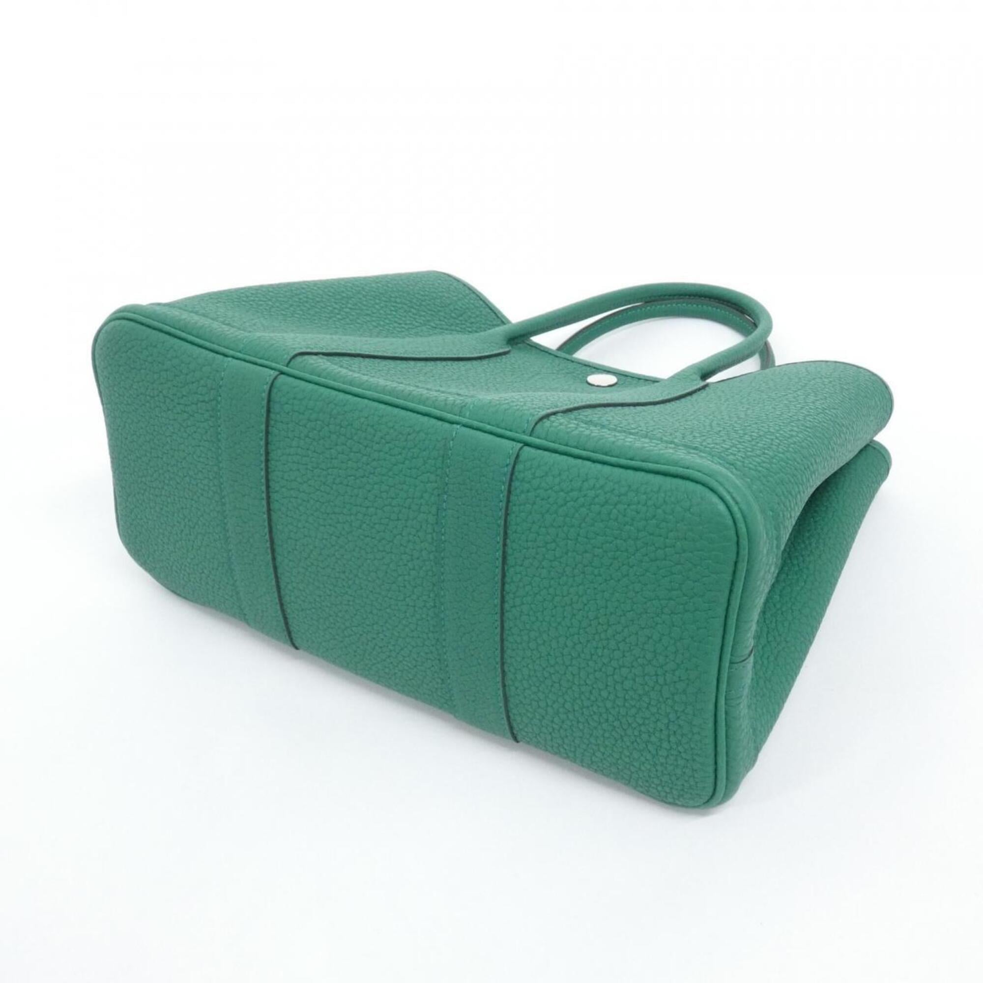Hermes Garden Vert Negonda Leather Handbag (Pre-Owned)