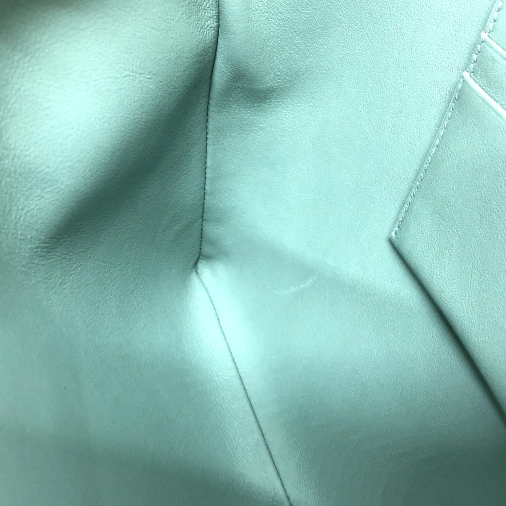 Celine Green Leather Clutch Bag Pouch (Pre-Owned)