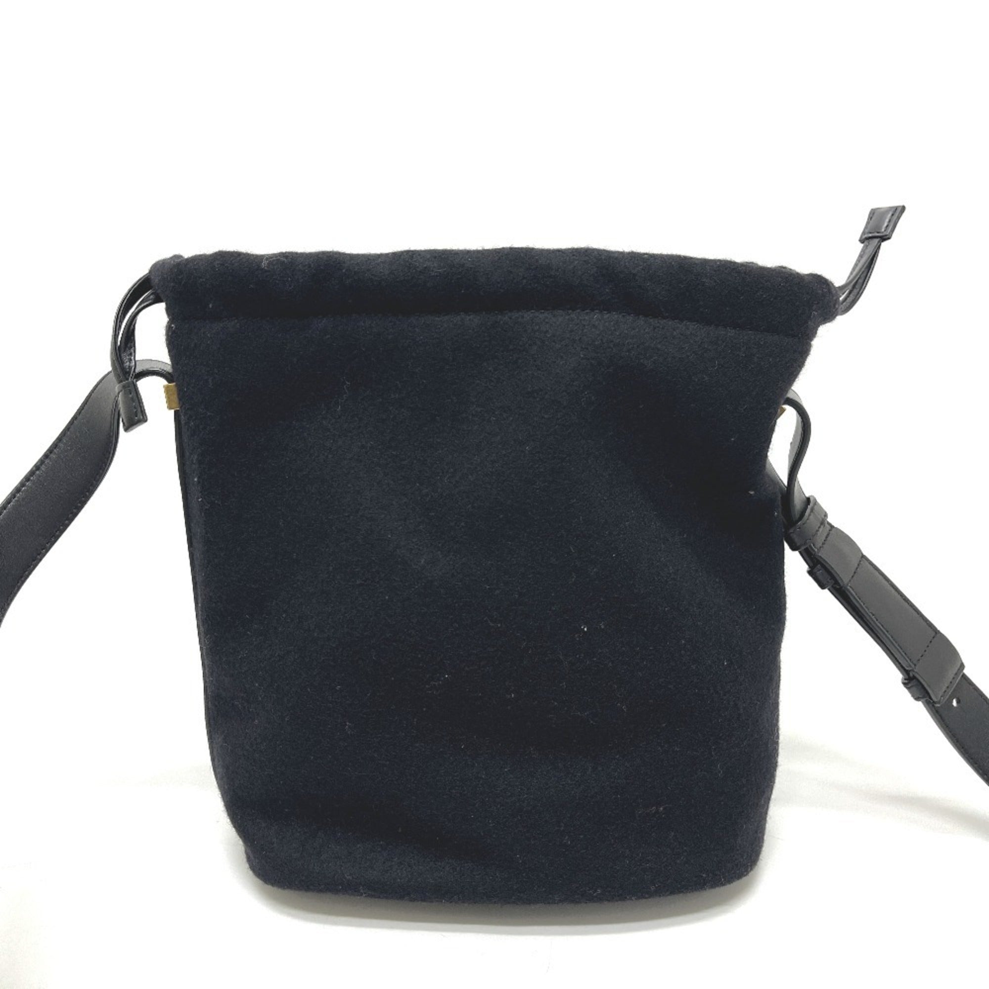 Yves Saint Laurent Black Canvas Handbag Shoulder Bag (Pre-Owned)