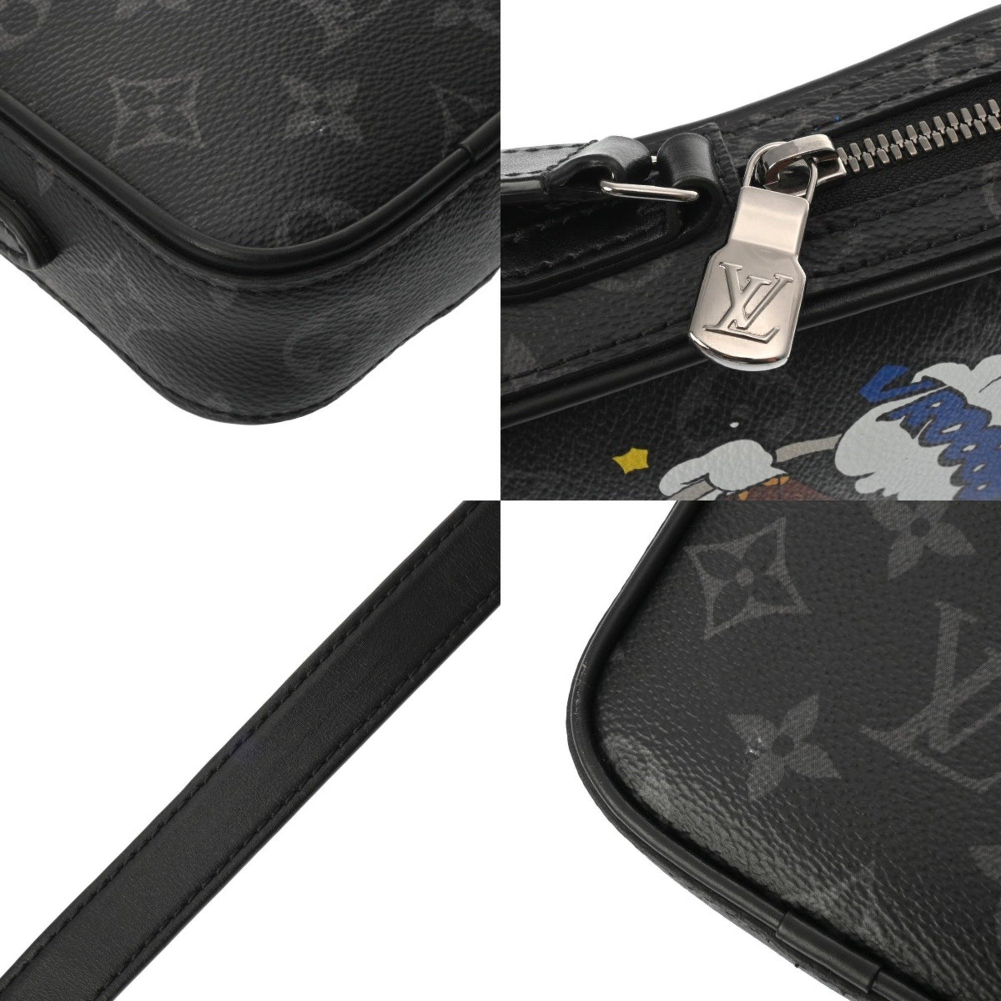 Louis Vuitton Black Monogram Eclipse Canvas Shoulder Bag (Pre-Owned)