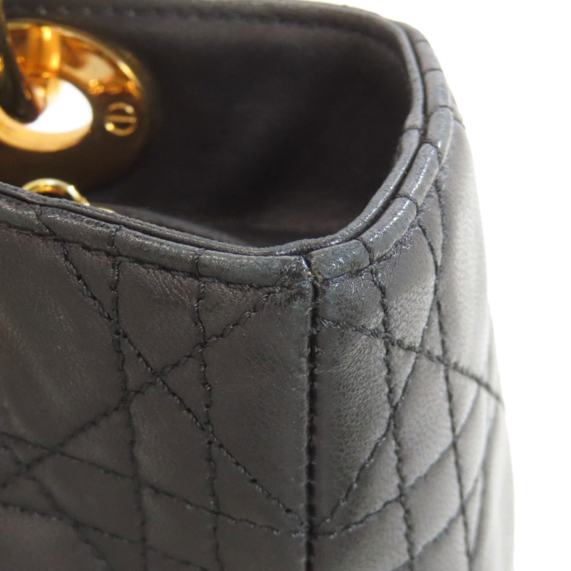 Christian Dior Black Leather Handbag (Pre-Owned)