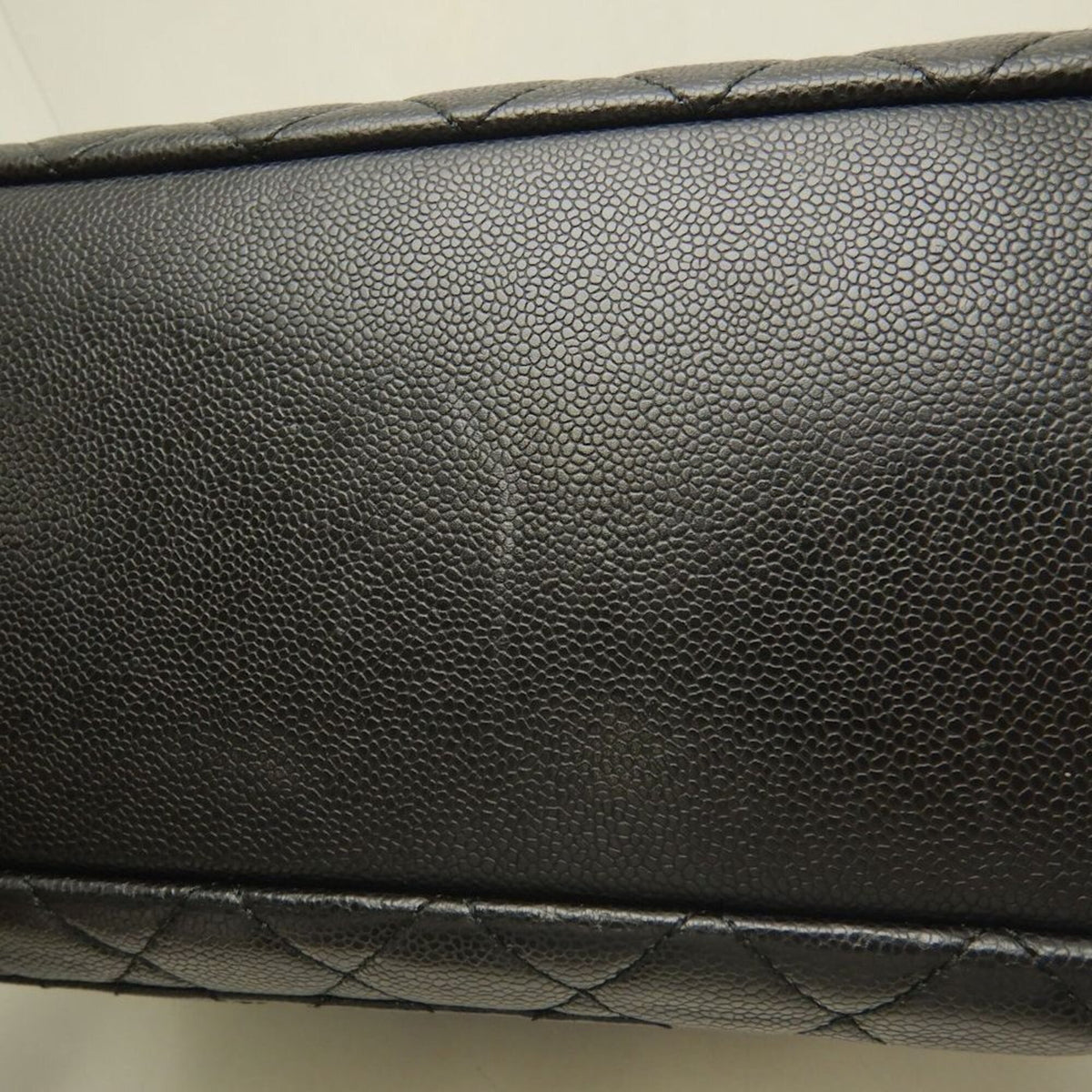 Chanel Black Grained Calfskin Tote Bag (Pre-Owned)