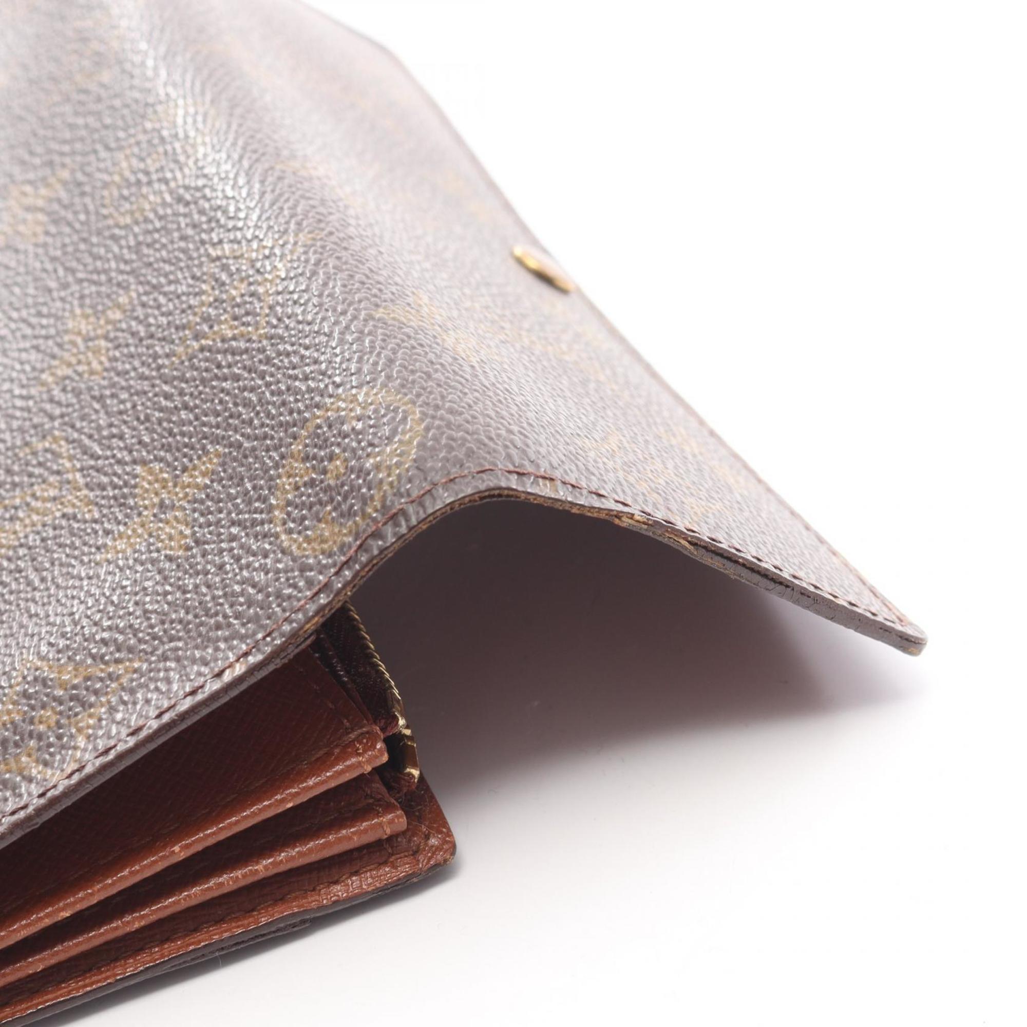 Louis Vuitton Brown Monogram Pvc Leather Long Wallet (Bi-Fold) (Pre-Owned)