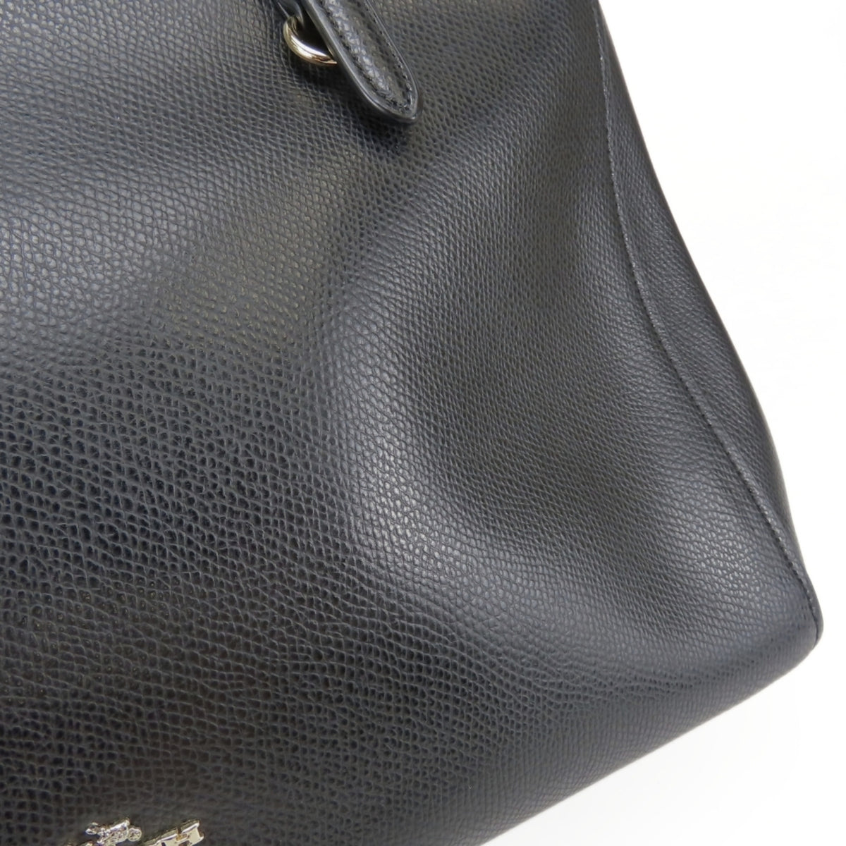 Coach Black Leather Tote Bag (Pre-Owned)