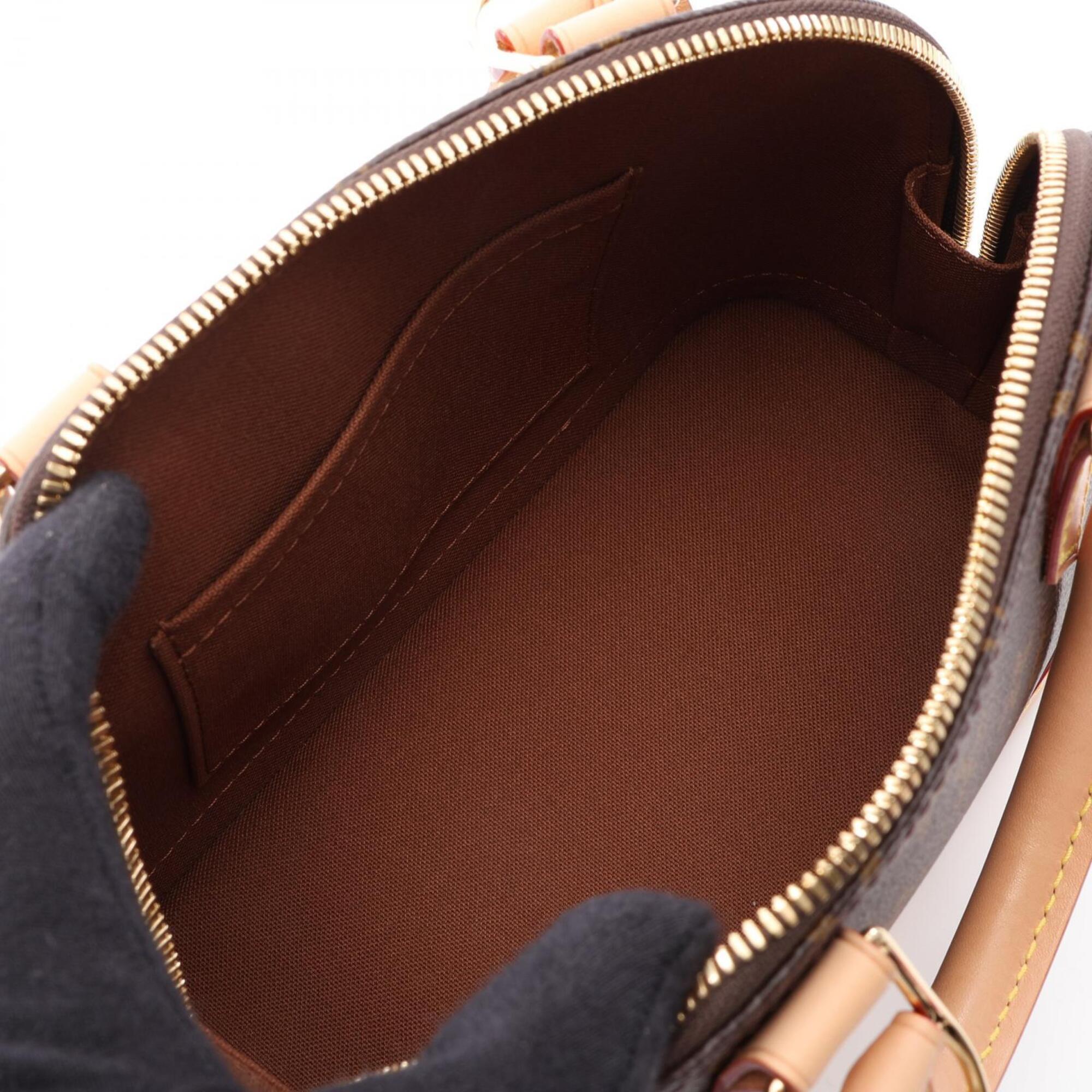 Louis Vuitton Brown Coated Canvas Leather Handbag (Pre-Owned)