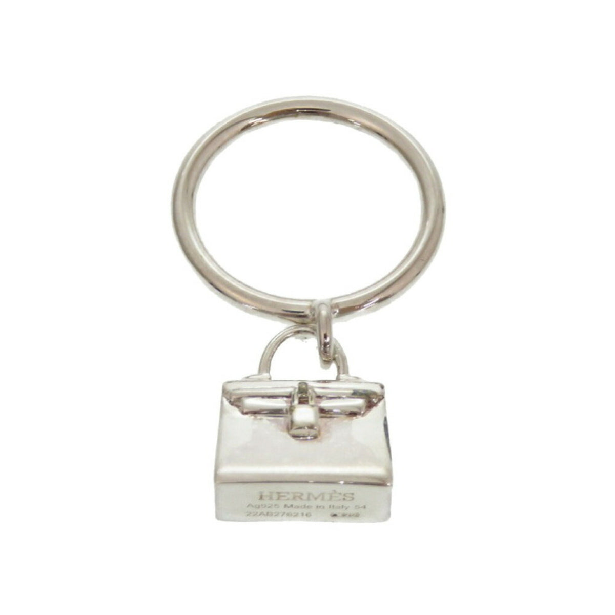 Hermes Silver 925 Band Ring (Pre-Owned)