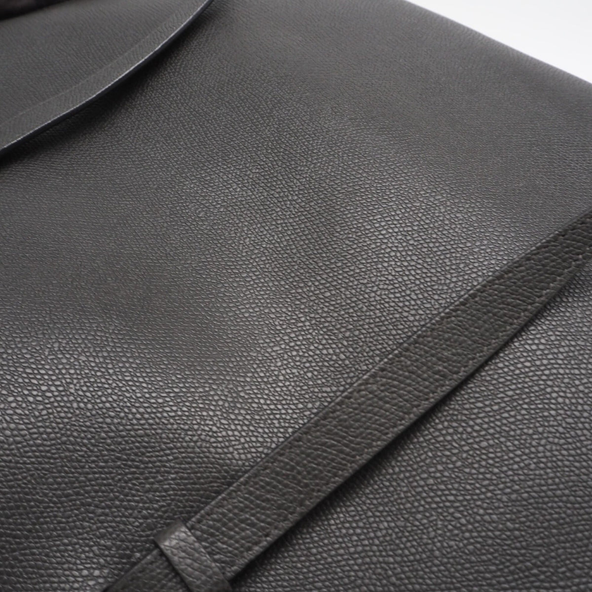 Valextra Gray Leather Polyester Tote Bag (Pre-Owned)