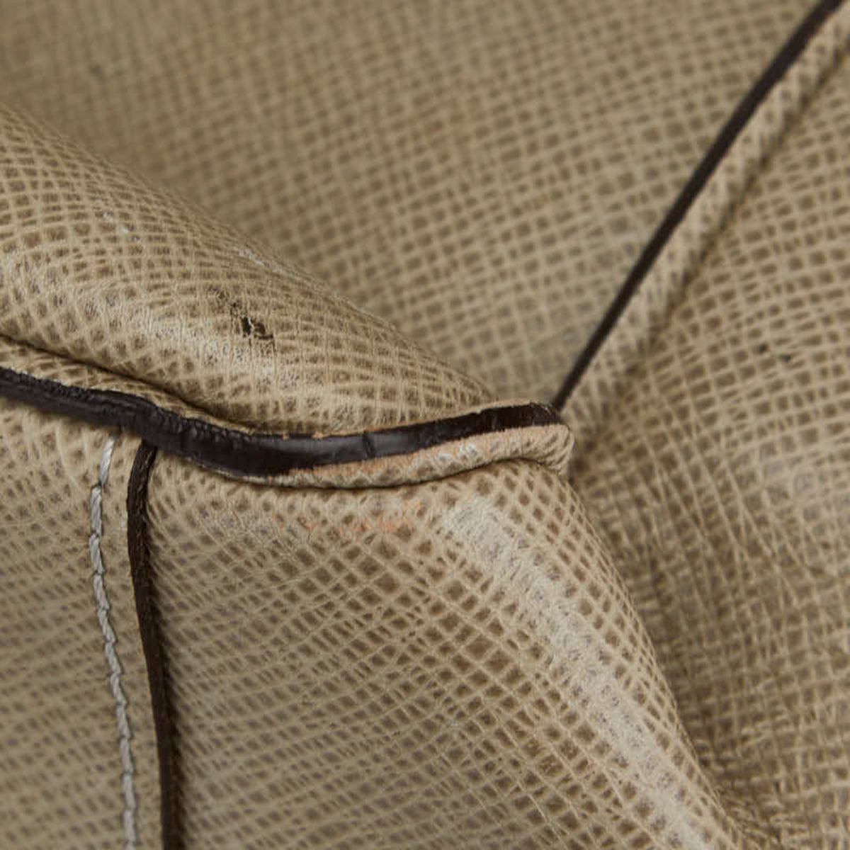 Louis Vuitton Taiga Beige Polaire Taiga Leather Shoulder Bag (Pre-Owned)