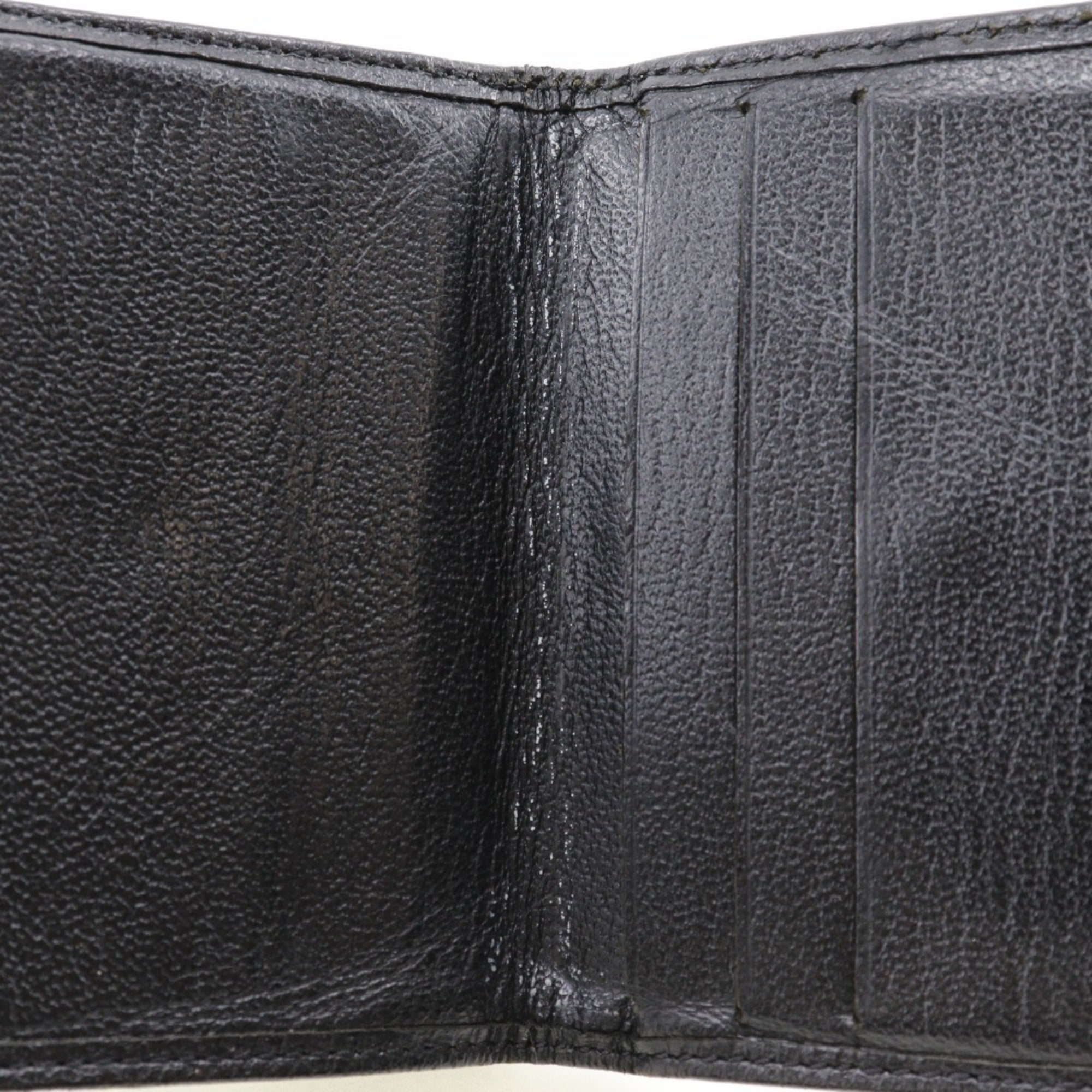 Chanel Black Leather Wallet (Bi-Fold) (Pre-Owned)