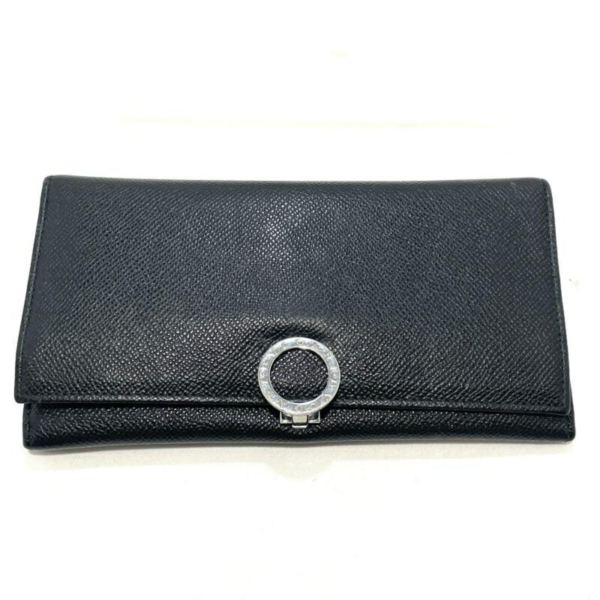 Bvlgari Black Long Wallet (Bi-Fold) (Pre-Owned)