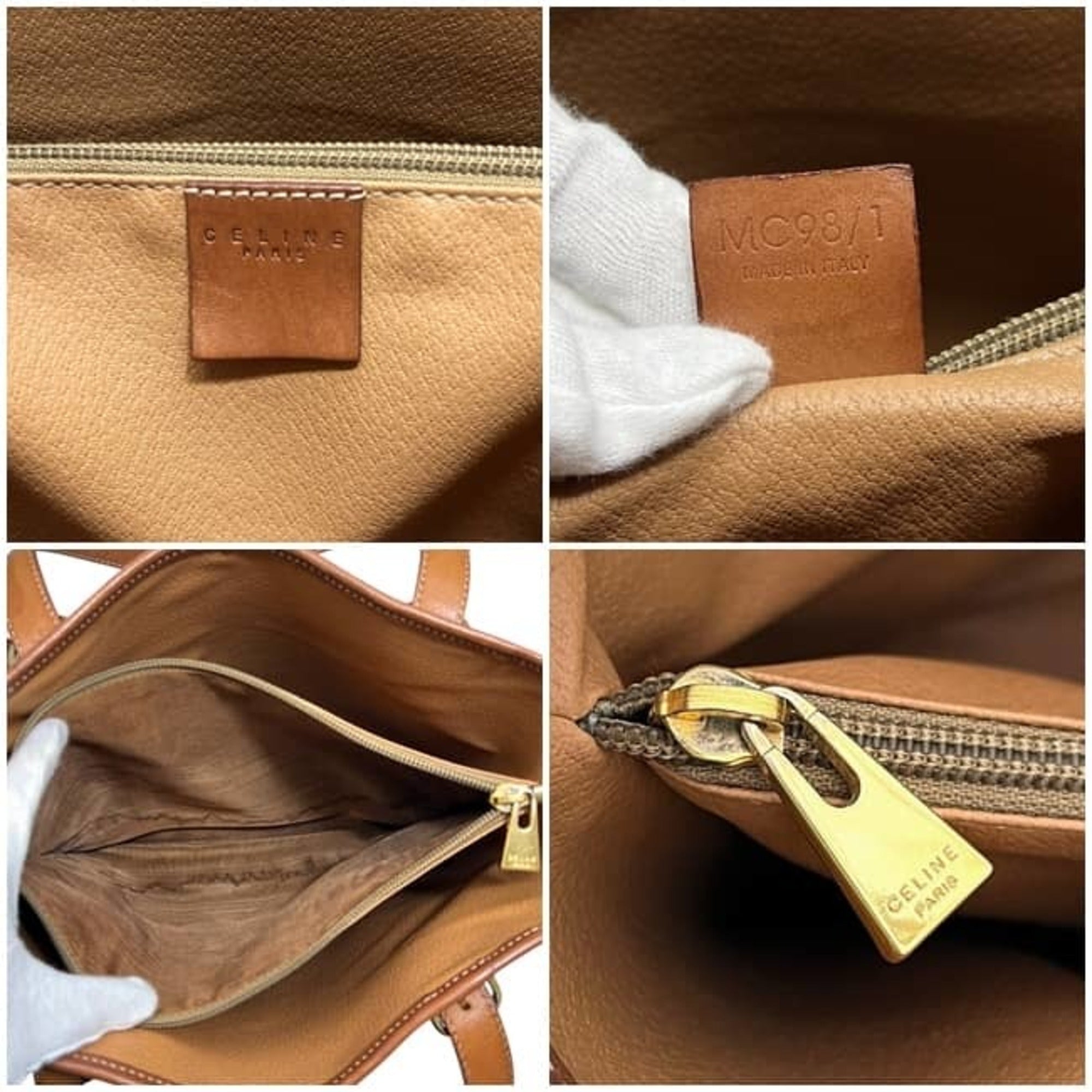 Celine Brown Pvc Leather Tote Bag (Pre-Owned)