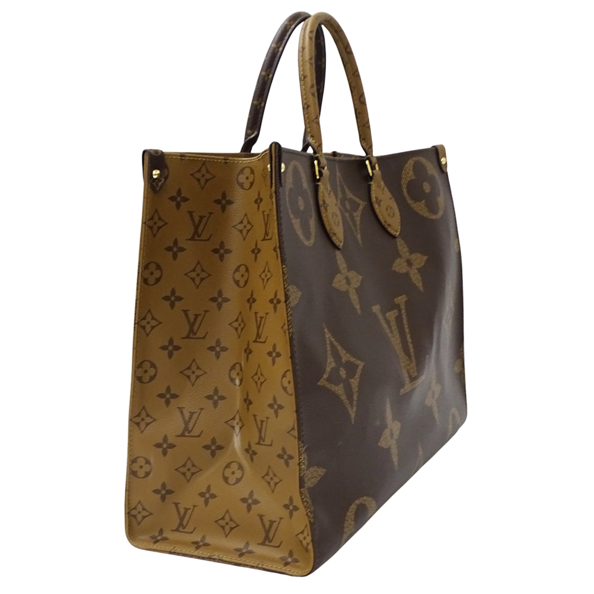 Louis Vuitton Monogram Monogram Reverse Monogram Canvas Handbag Shoulder Bag Tote Bag (Pre-Owned)