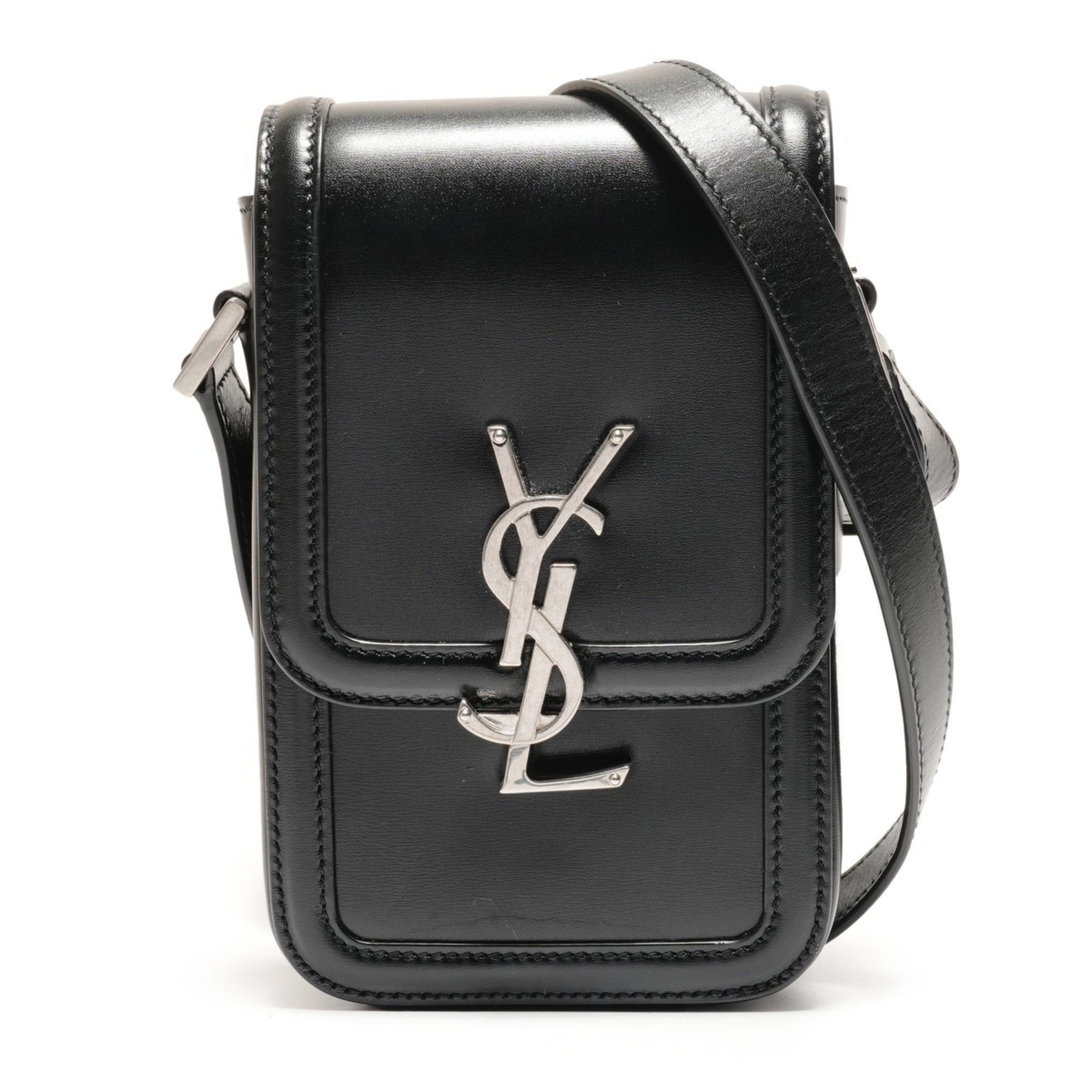 Yves Saint Laurent Black Leather Shoulder Bag (Pre-Owned)