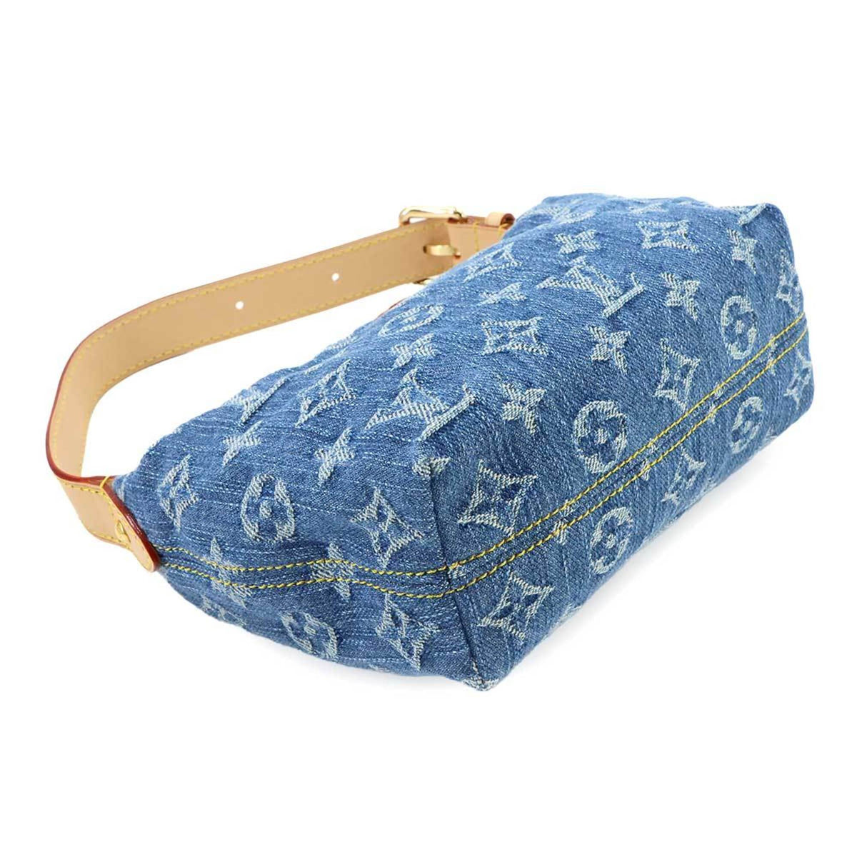 Louis Vuitton Blue Monogram Monogram Denim Handbag Pochette (Pre-Owned)