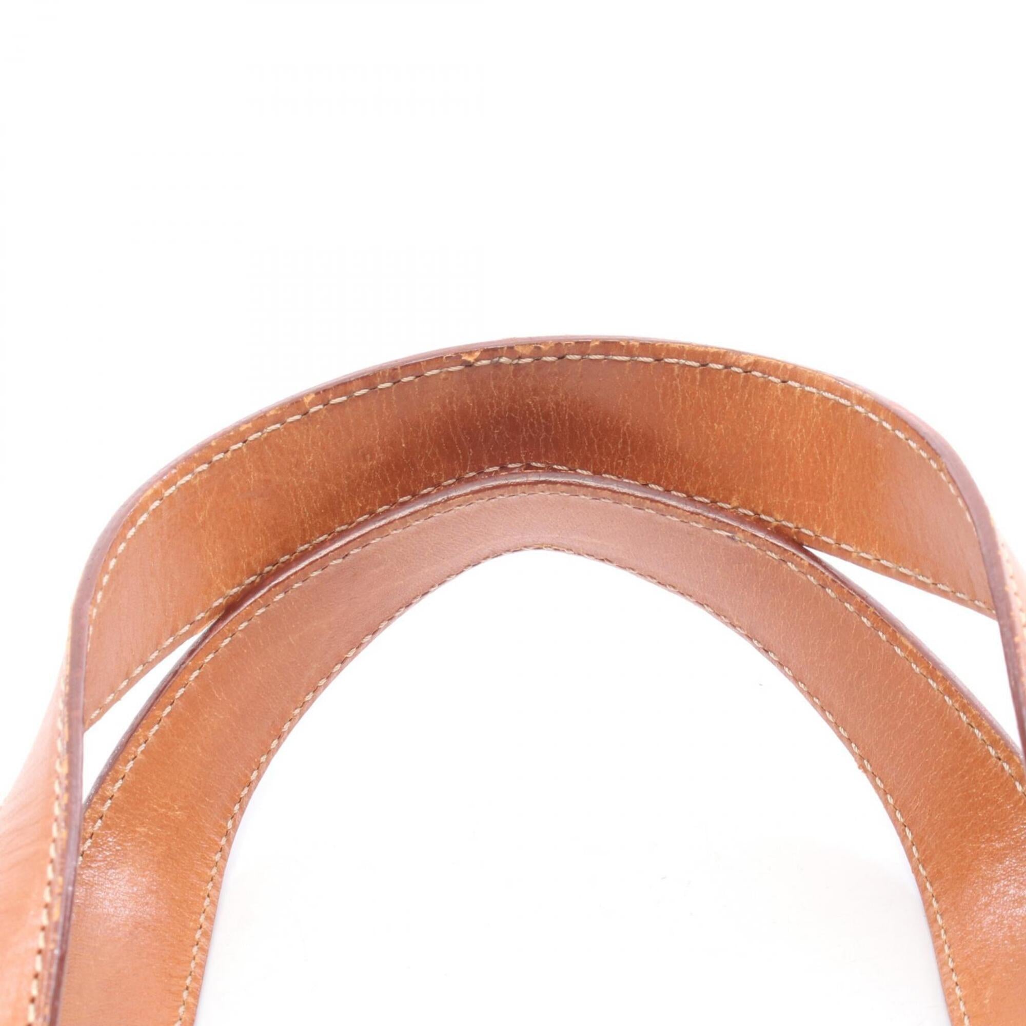 Celine Brown Coated Canvas Leather Handbag (Pre-Owned)
