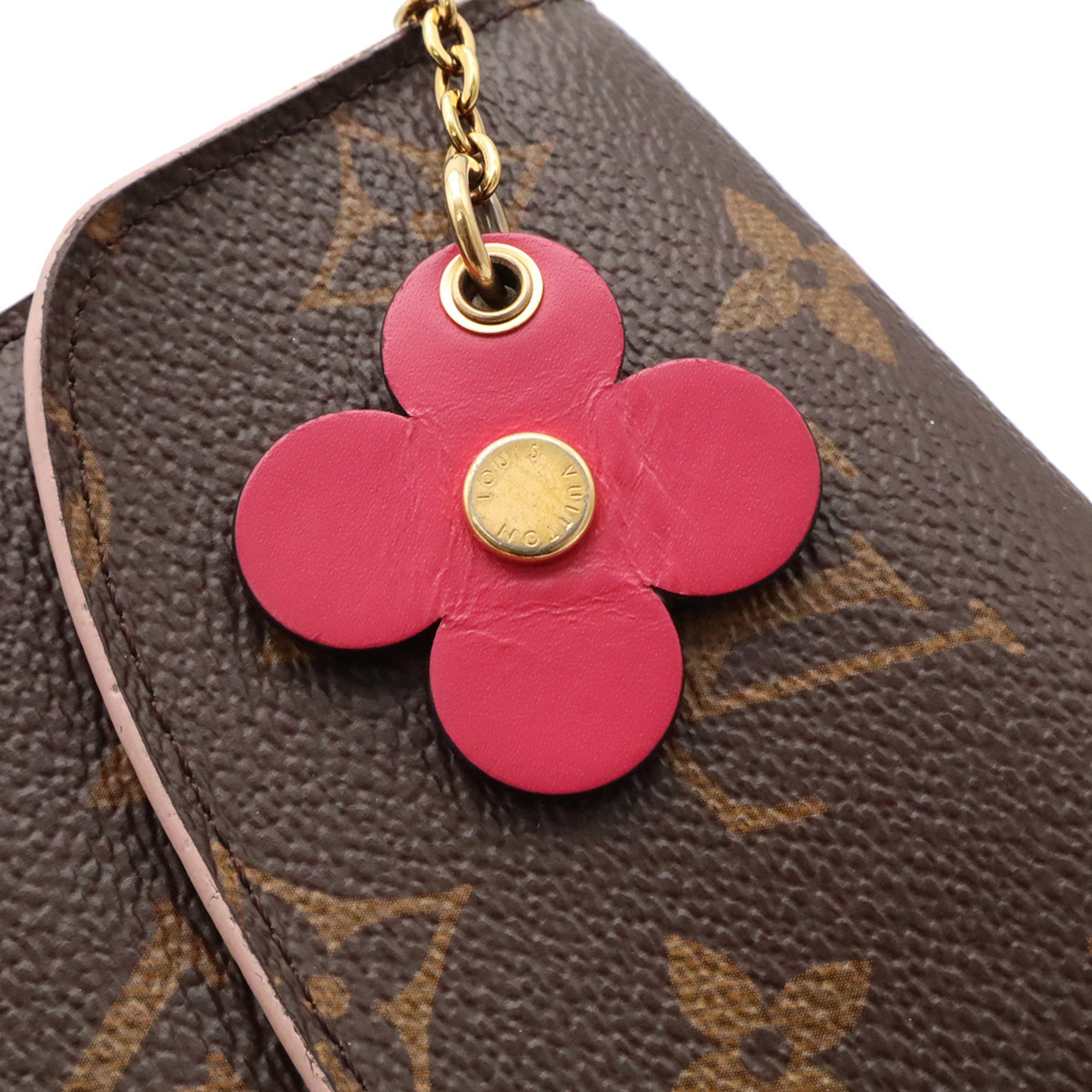 Louis Vuitton Rose Ballerine Monogram Canvas Long Wallet (Bi-Fold) (Pre-Owned)