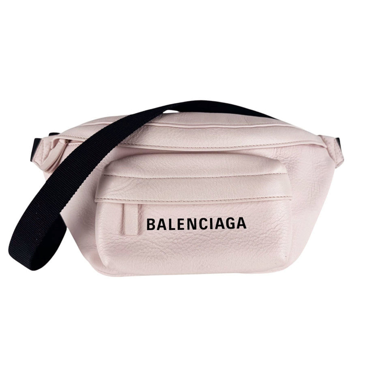 Balenciaga Black Light Pink Leather Sling Bag (Pre-Owned)