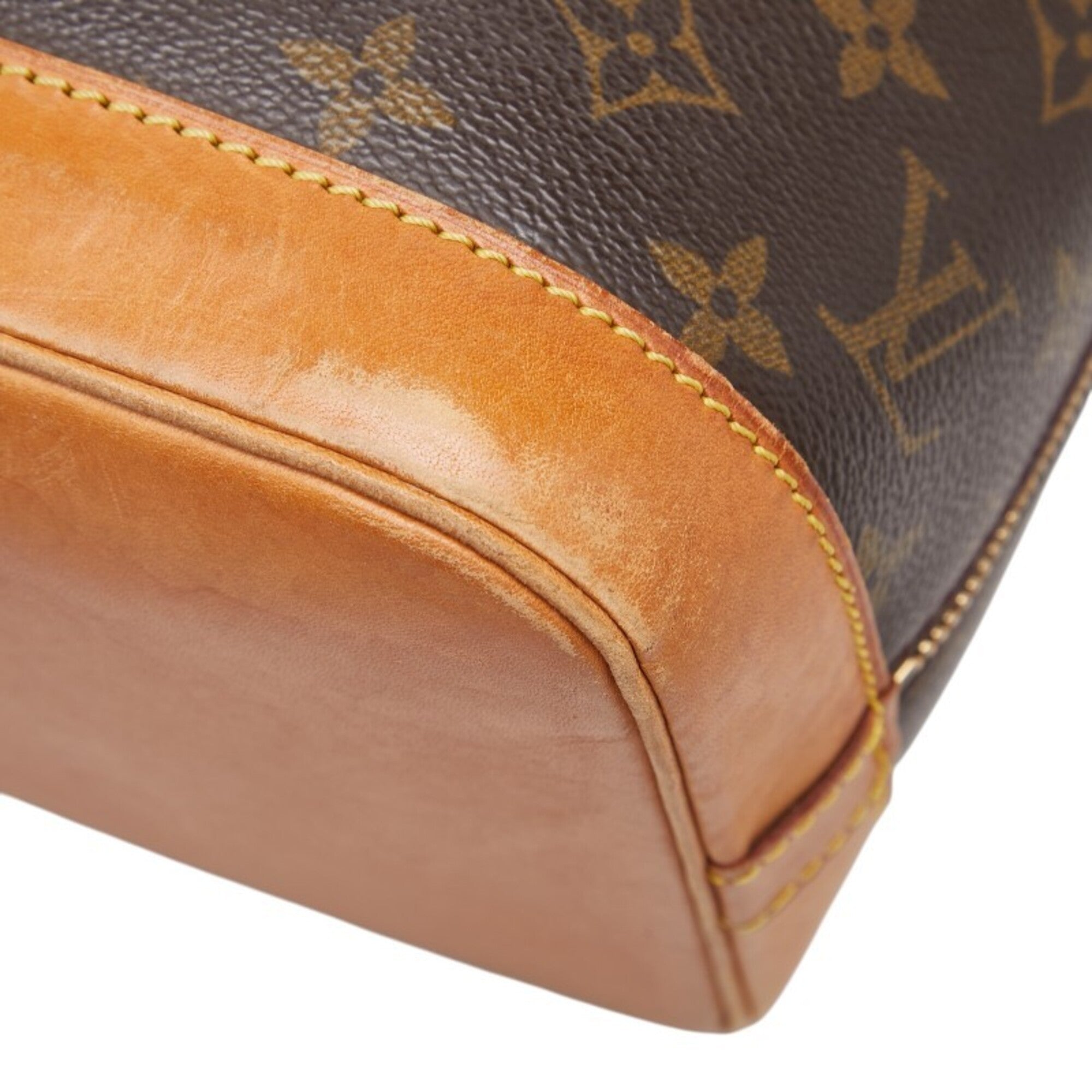 Louis Vuitton Brown Pvc Leather Handbag (Pre-Owned)