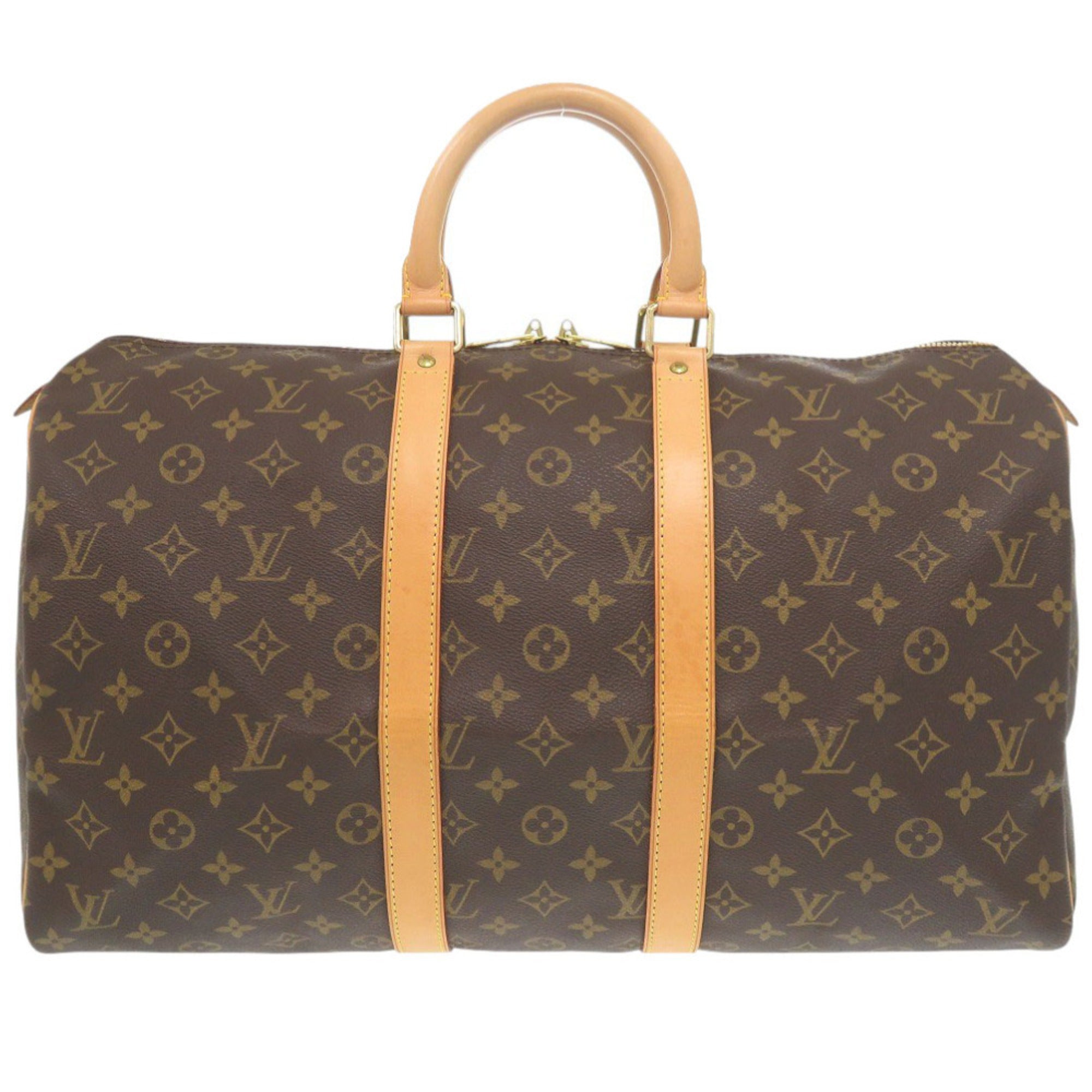 Louis Vuitton Brown Monogram Canvas Boston Bag (Pre-Owned)