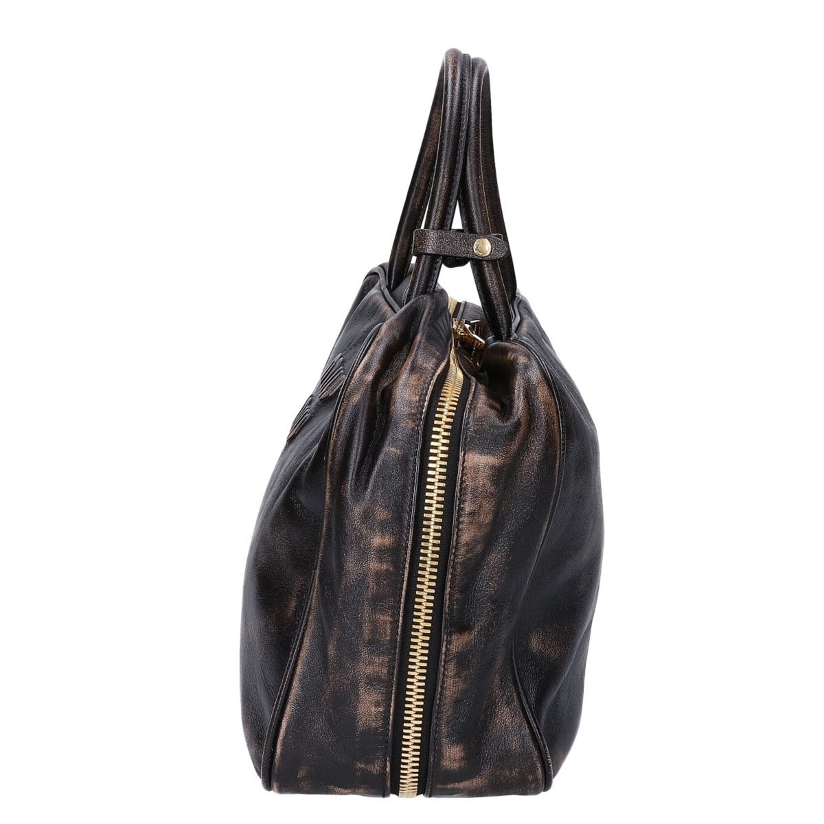 Miu Miu Gold Leather Handbag (Pre-Owned)