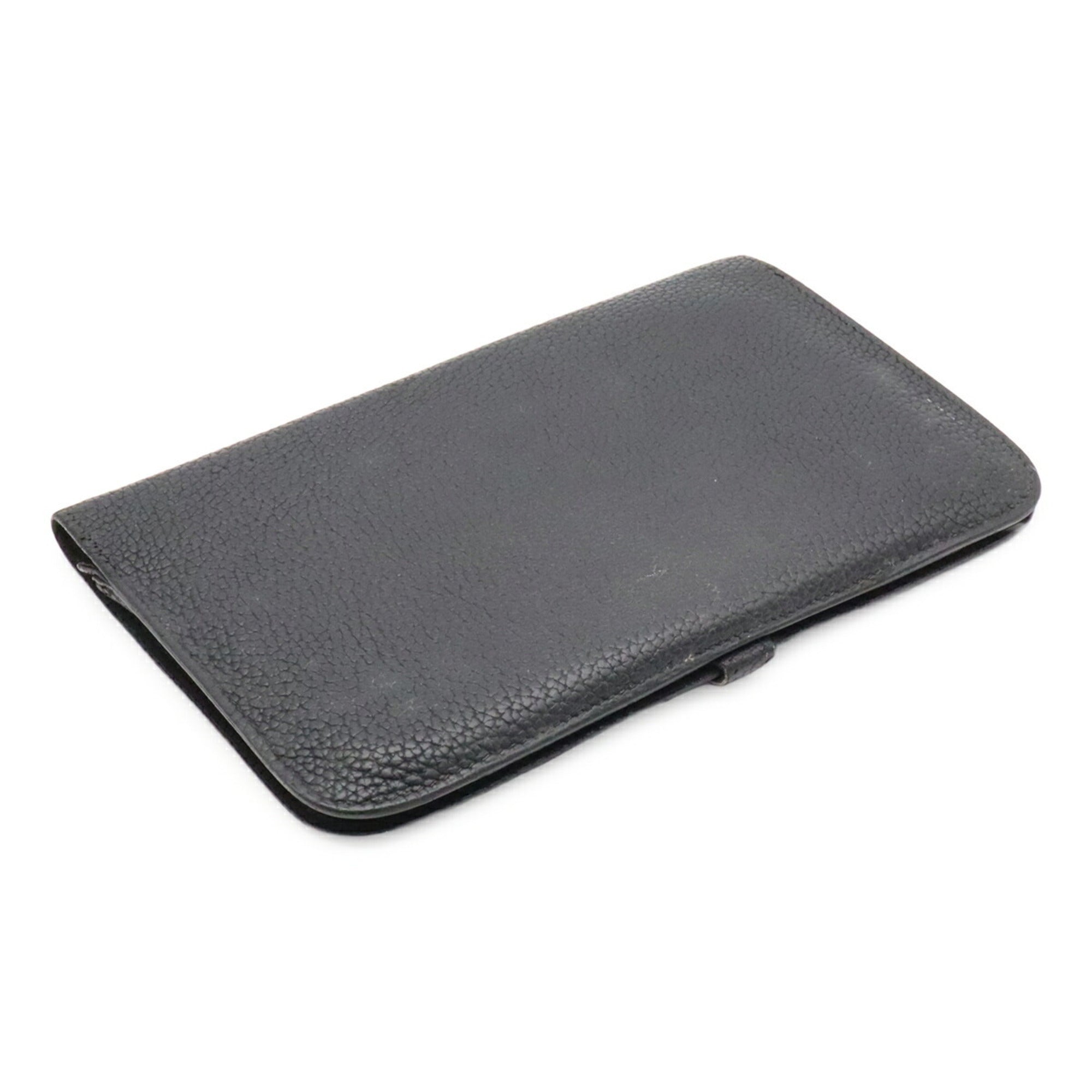 Hermes Black Togo Leather Long Wallet (Bi-Fold) (Pre-Owned)