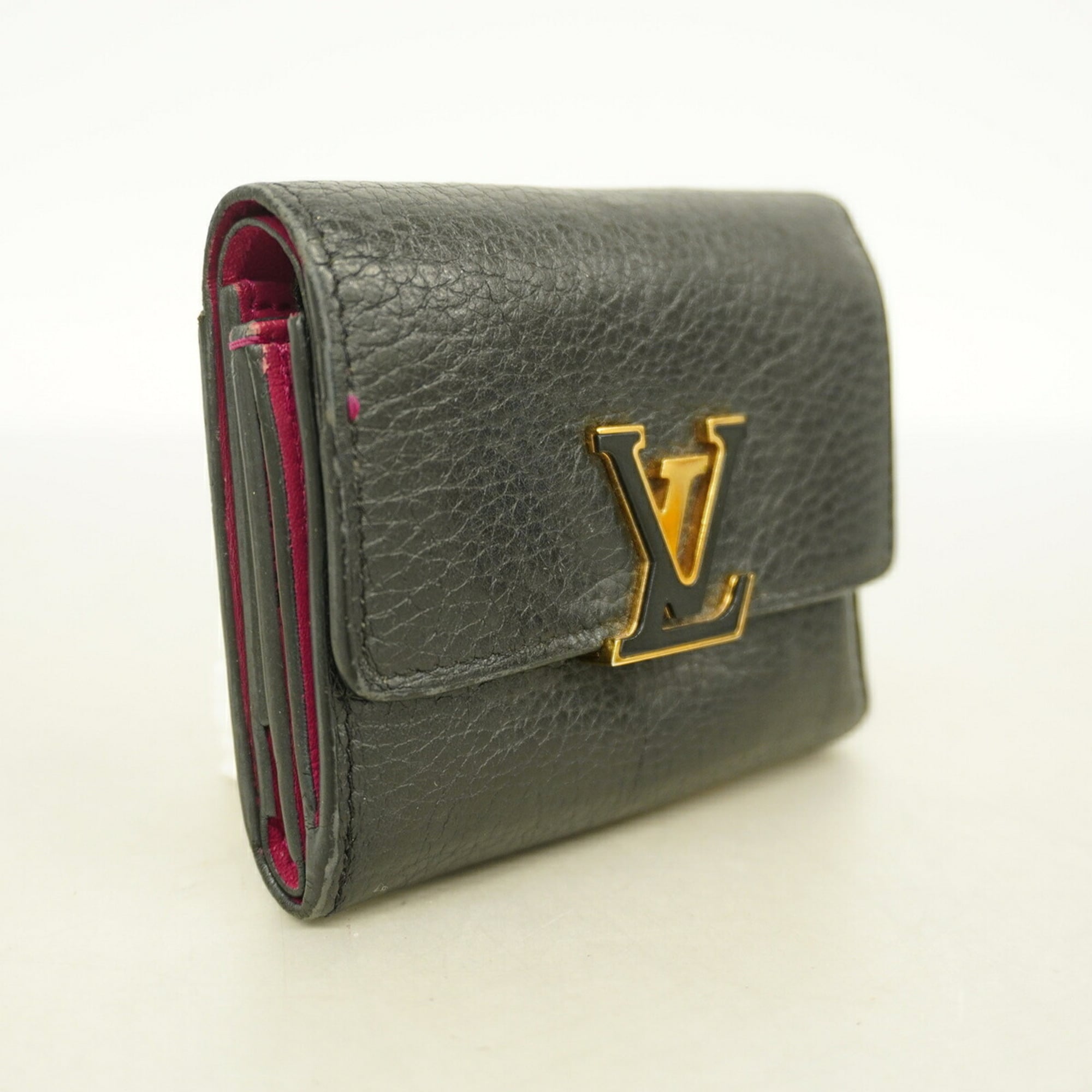 Louis Vuitton Noir Wallet (Tri-Fold) (Pre-Owned)