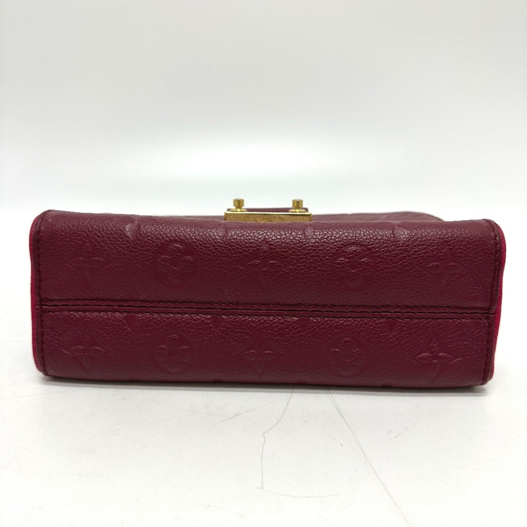 Louis Vuitton Red Color Monogram Empreinte Pochette Shoulder Bag (Pre-Owned)